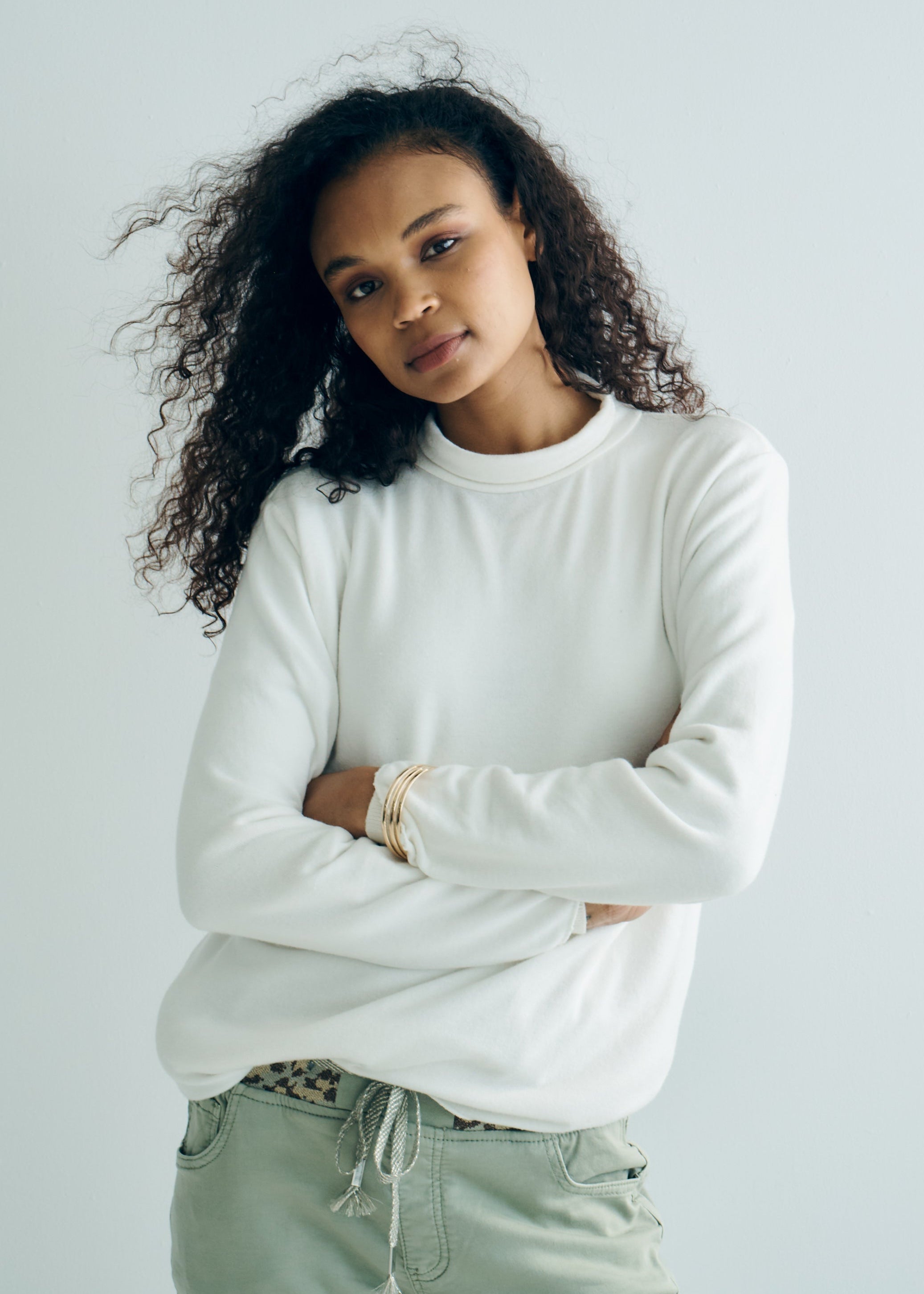 Italian Luxe Viscose Turtle Neck in Off White