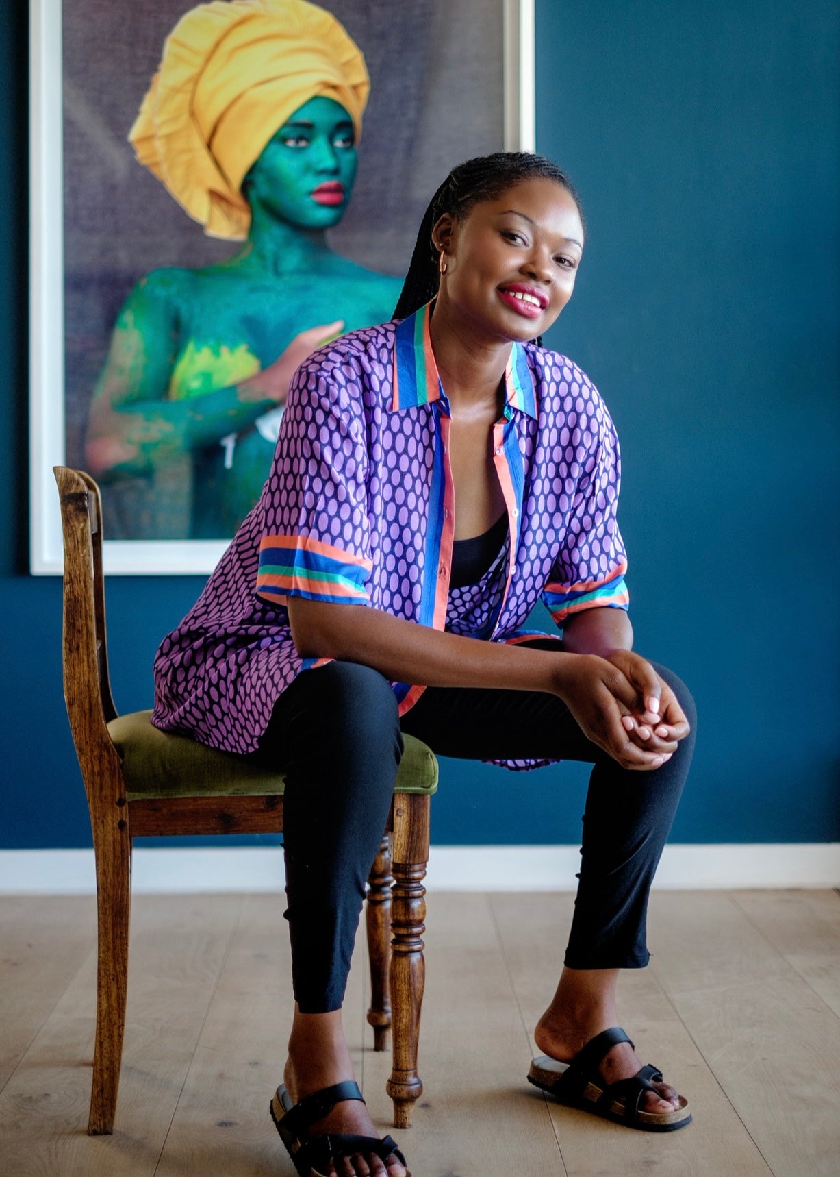 Thandi Playsuit Shorts Set In Purple