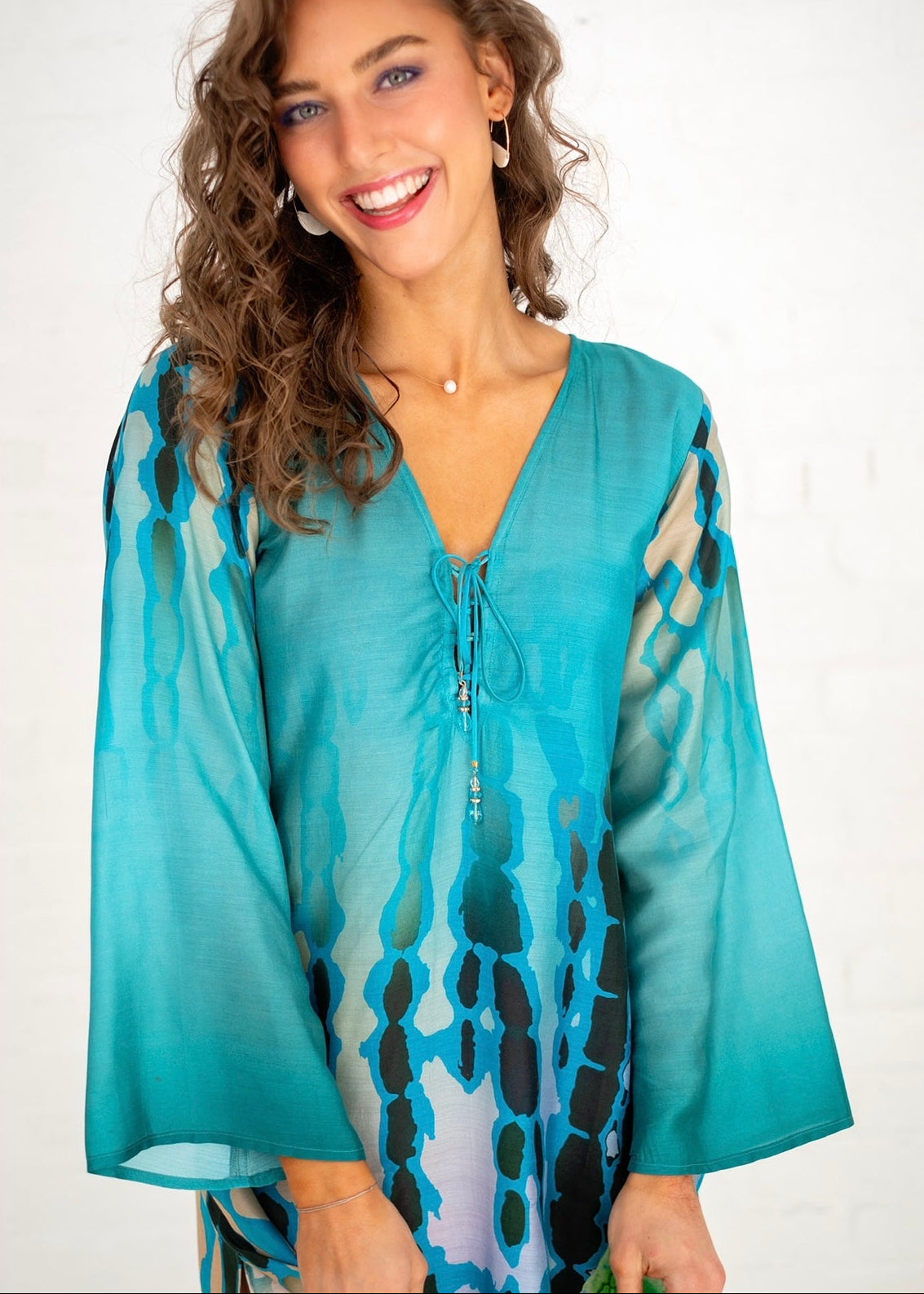 Lanira Dress in Green Orchid