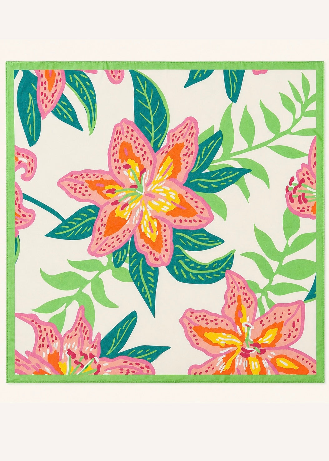 Tropical Bloom Square Scarf