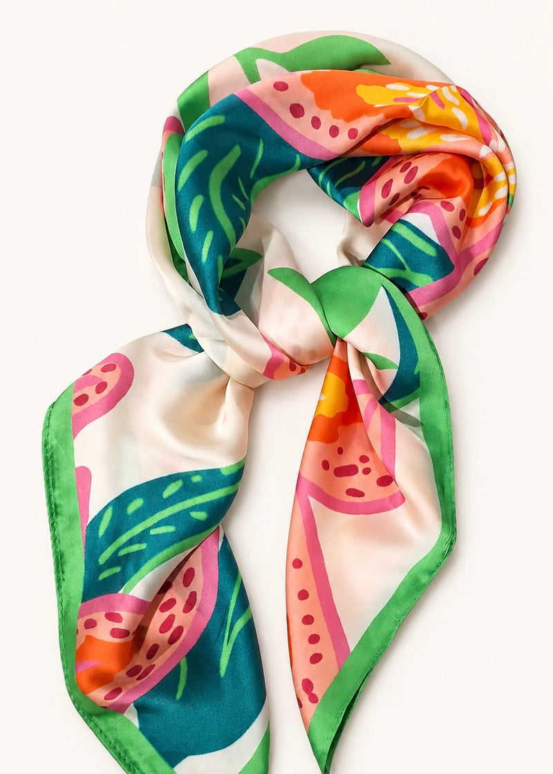 Tropical Bloom Square Scarf