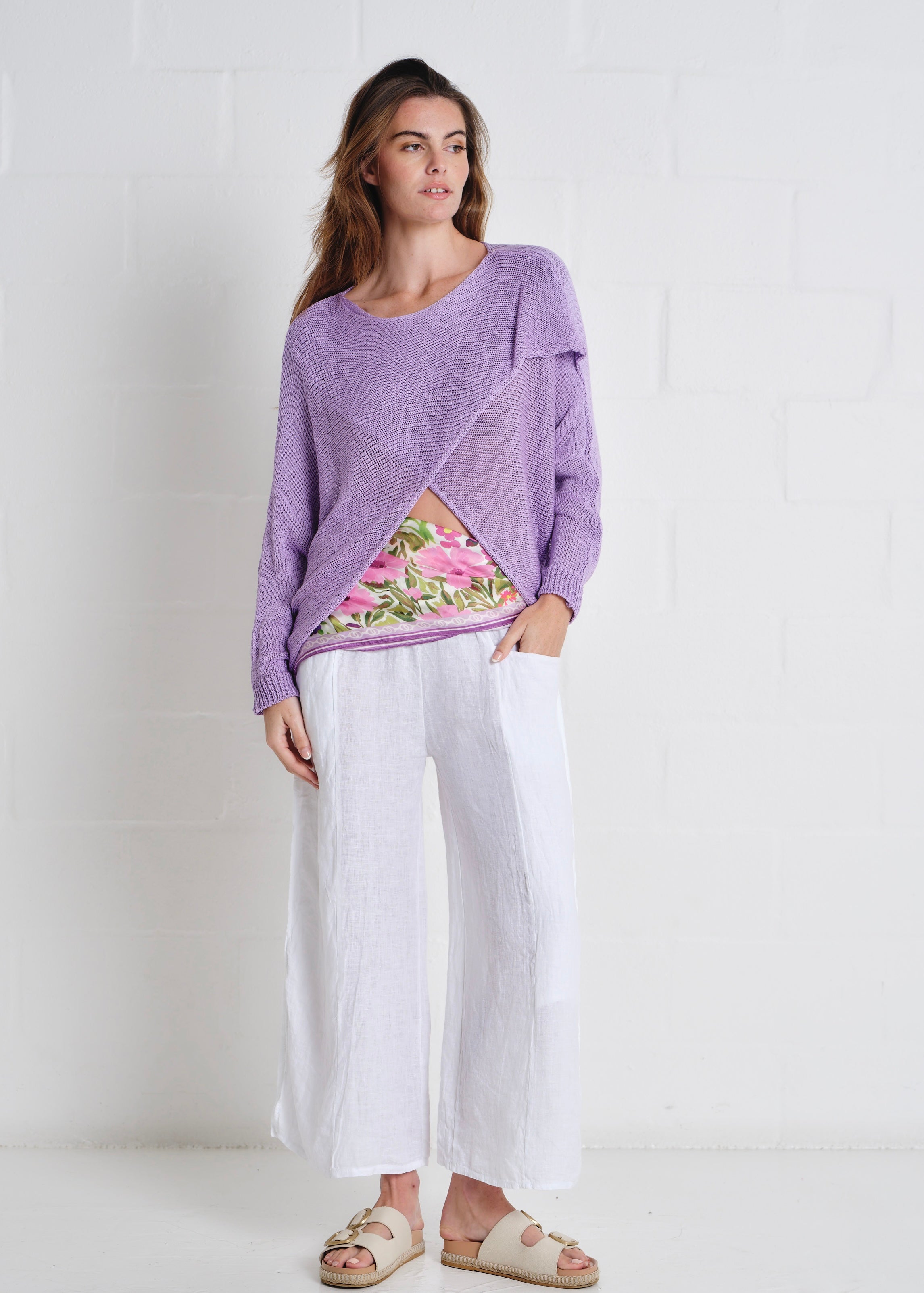 Chaillot Crossover Knit In Purple