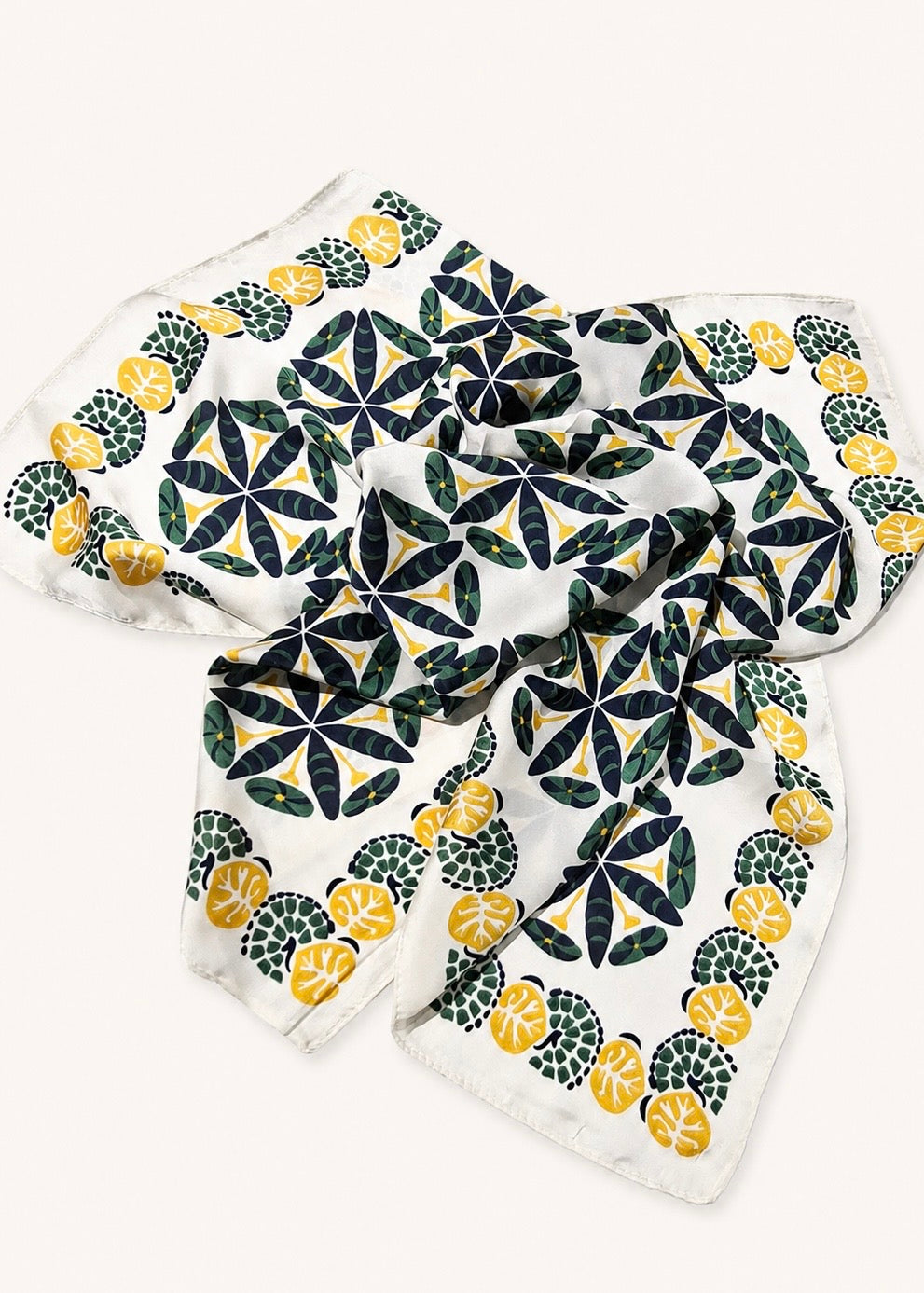 Citrus Bloom Square Scarf