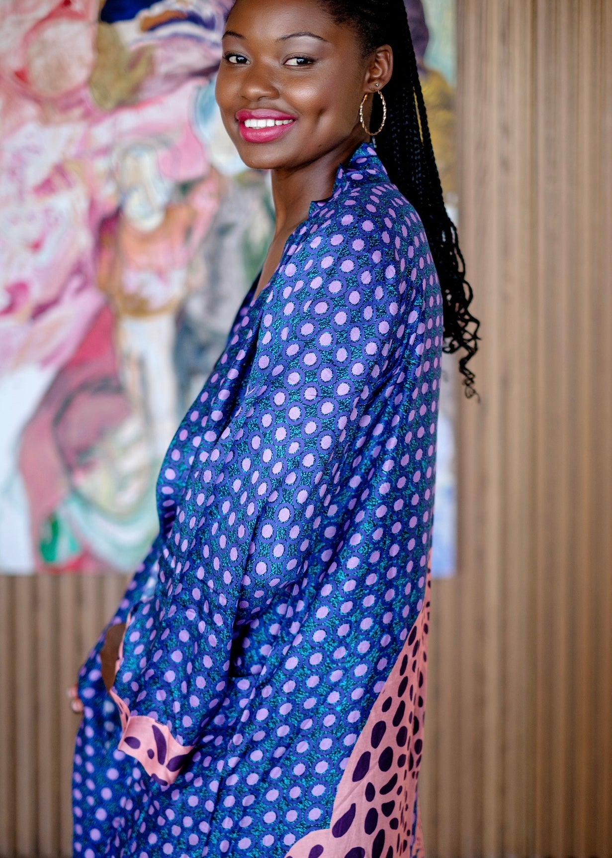 Kaftan With Leopard Print