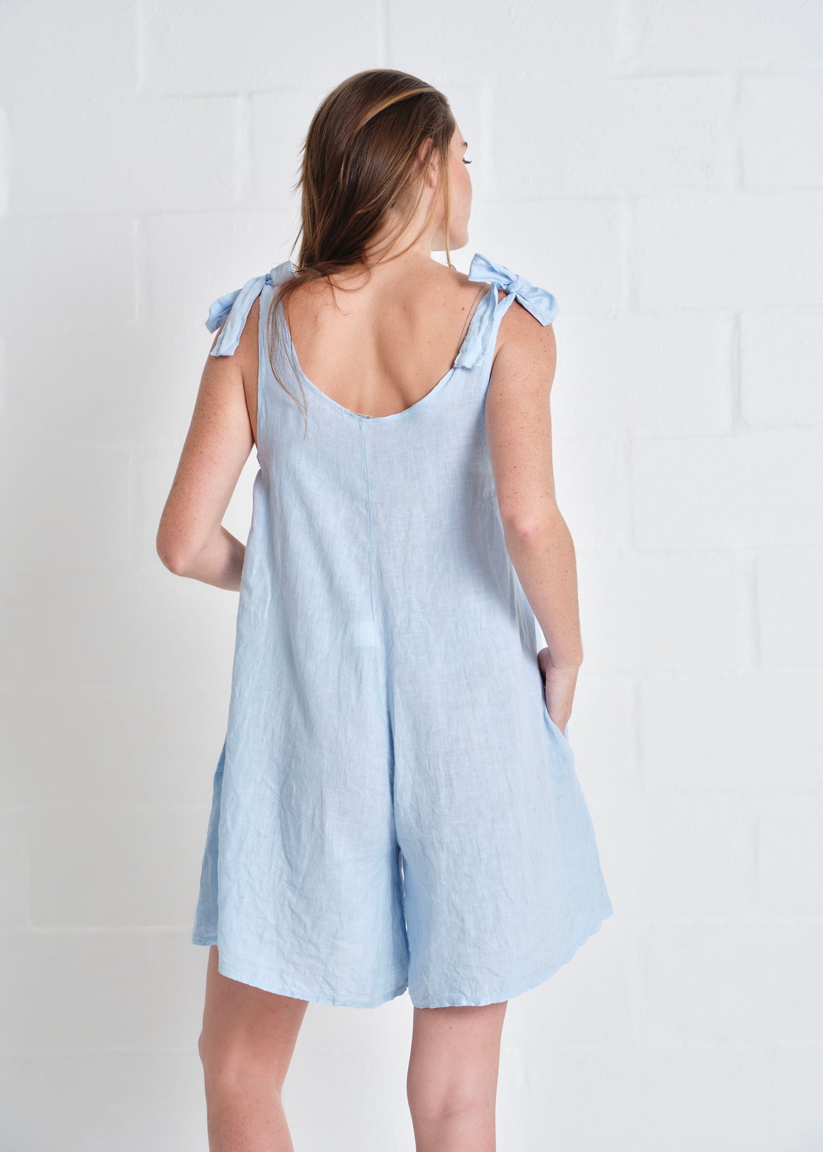 Bondi Playsuit In Sky Blue