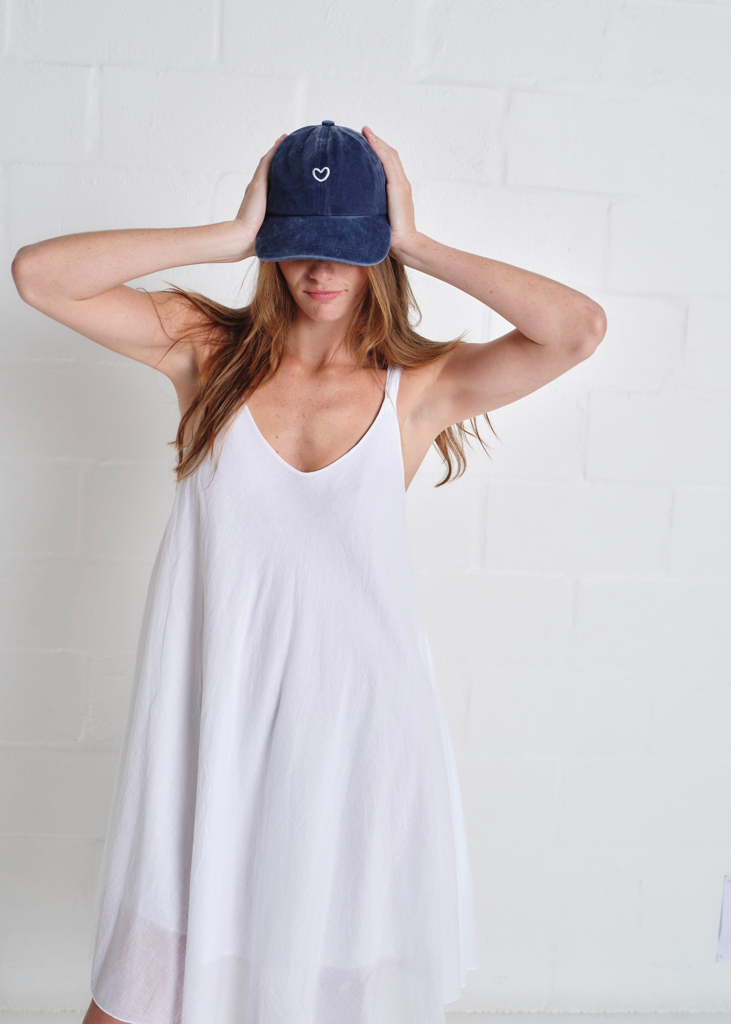 Tender Heart Cap In Navy