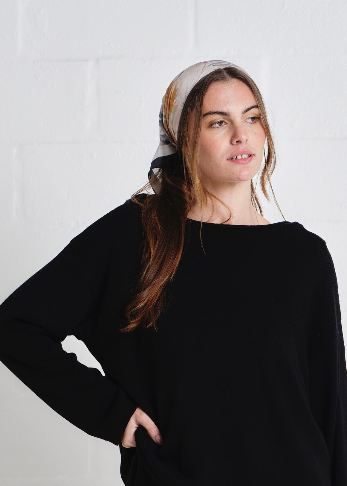Ink And Bloom Square Scarf