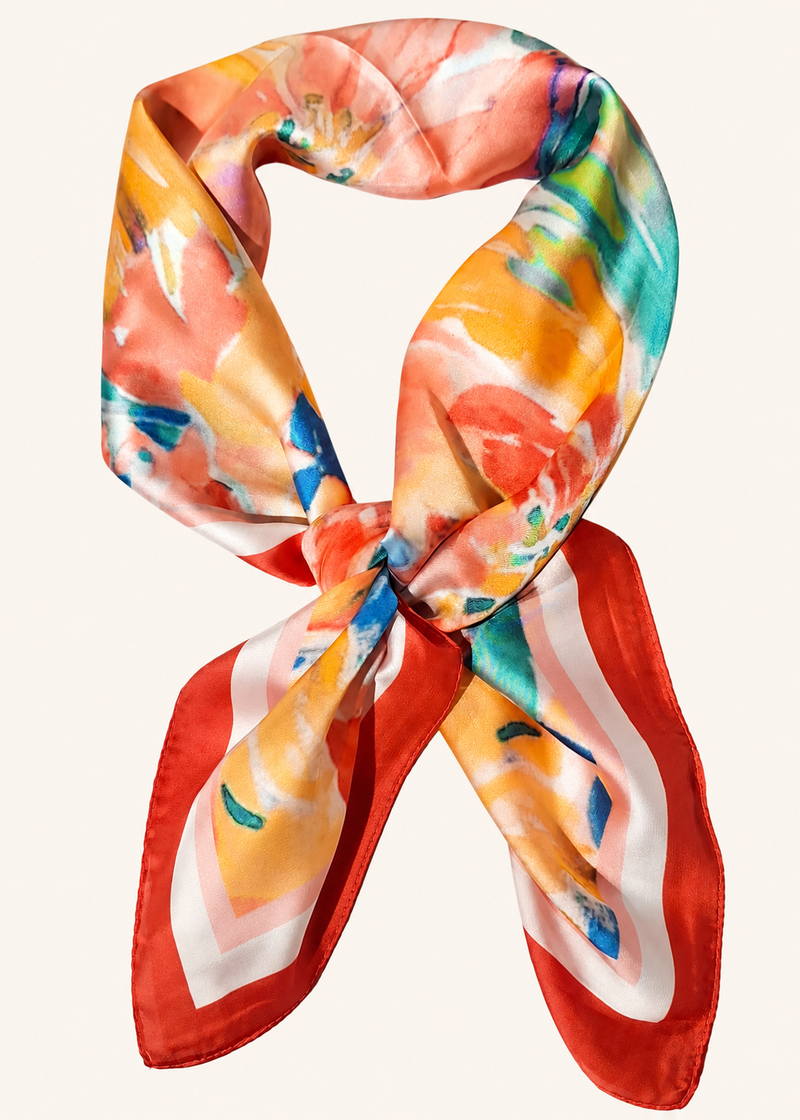 Sundrenched Bloom Square Scarf