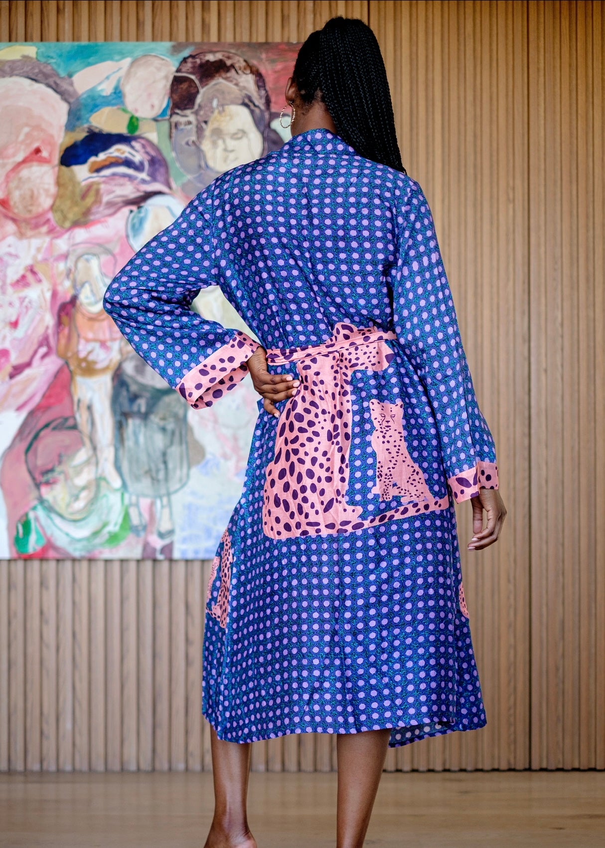 Kaftan With Leopard Print