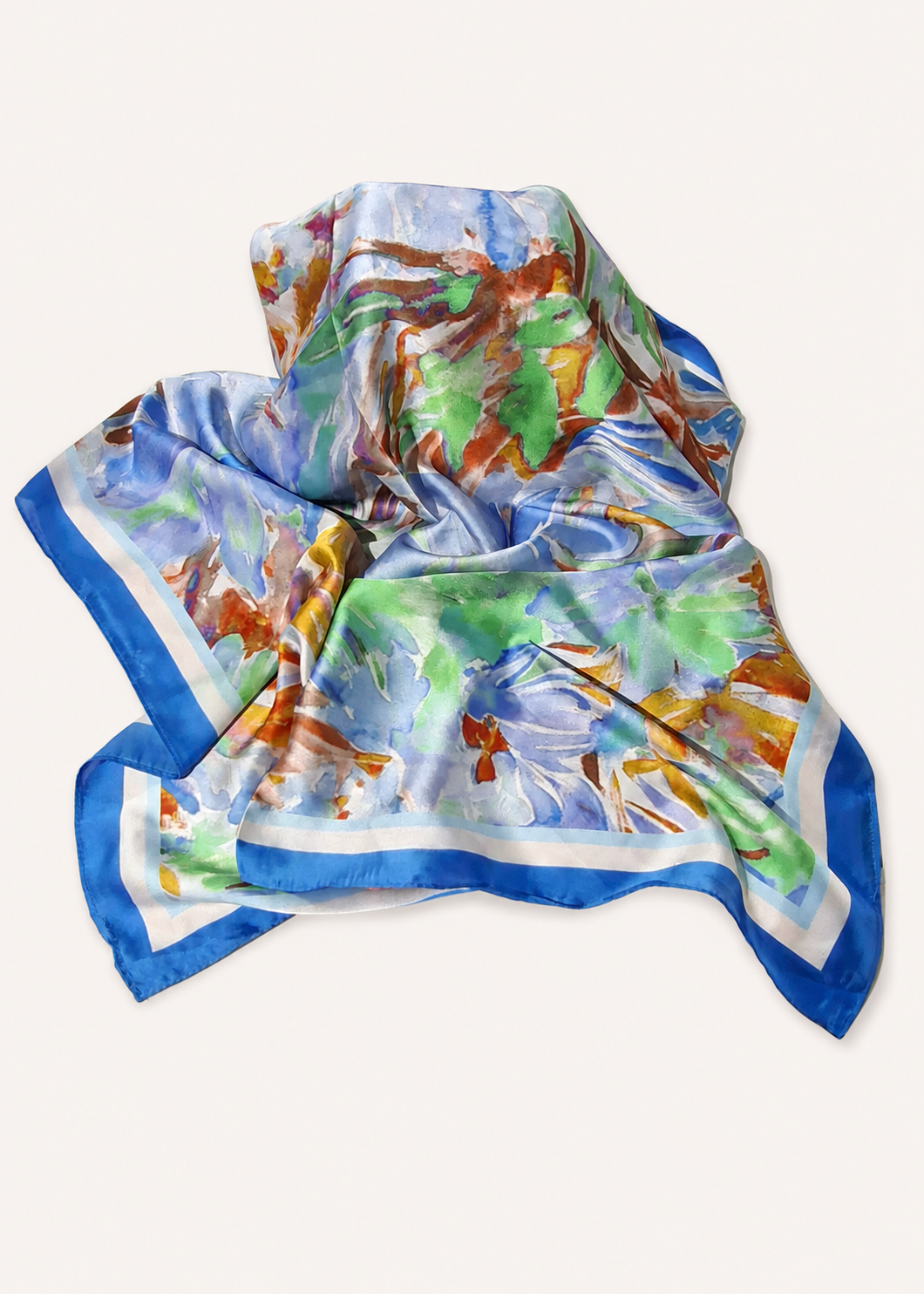 Watercolour Garden Square Scarf