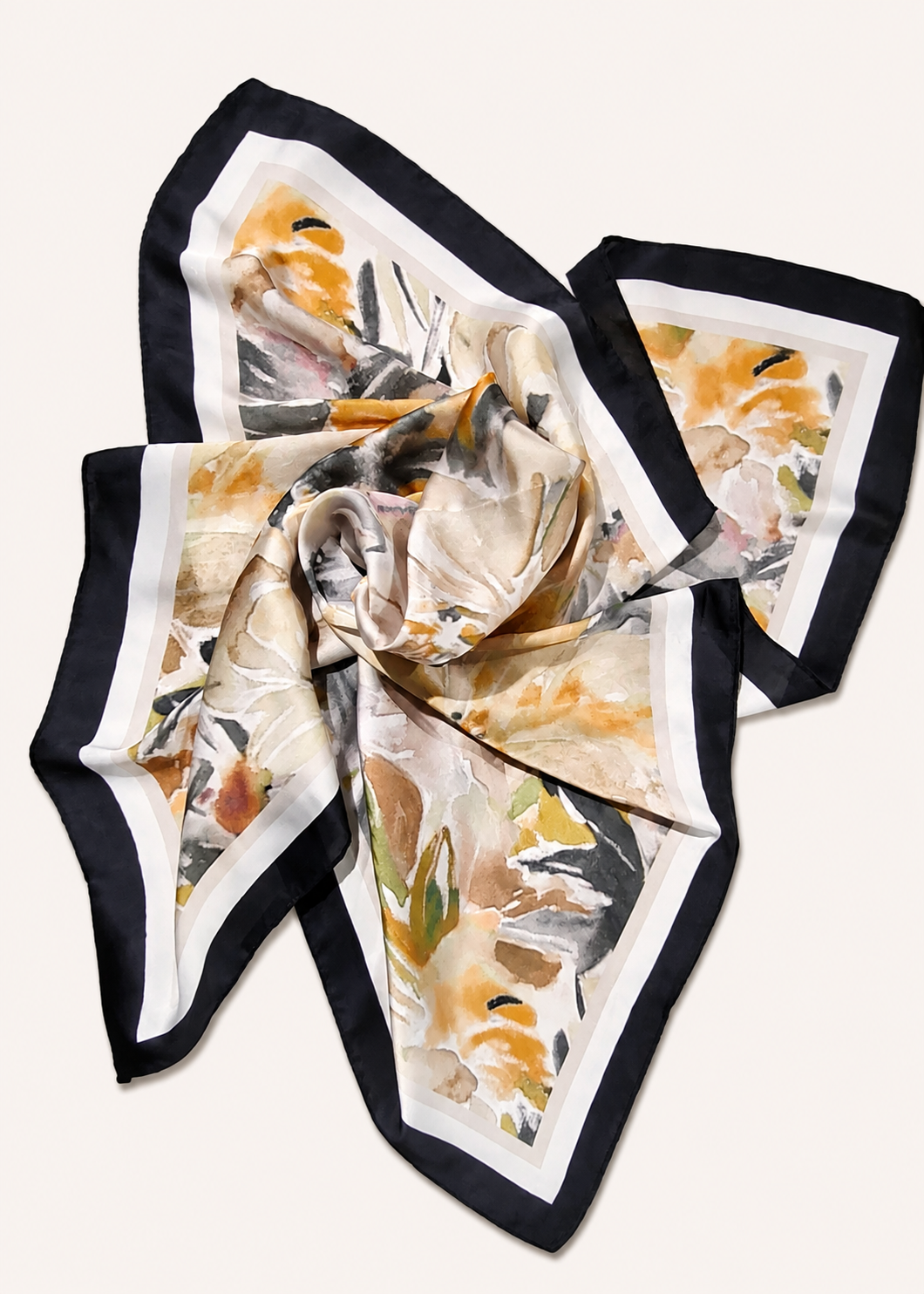 Ink And Bloom Square Scarf