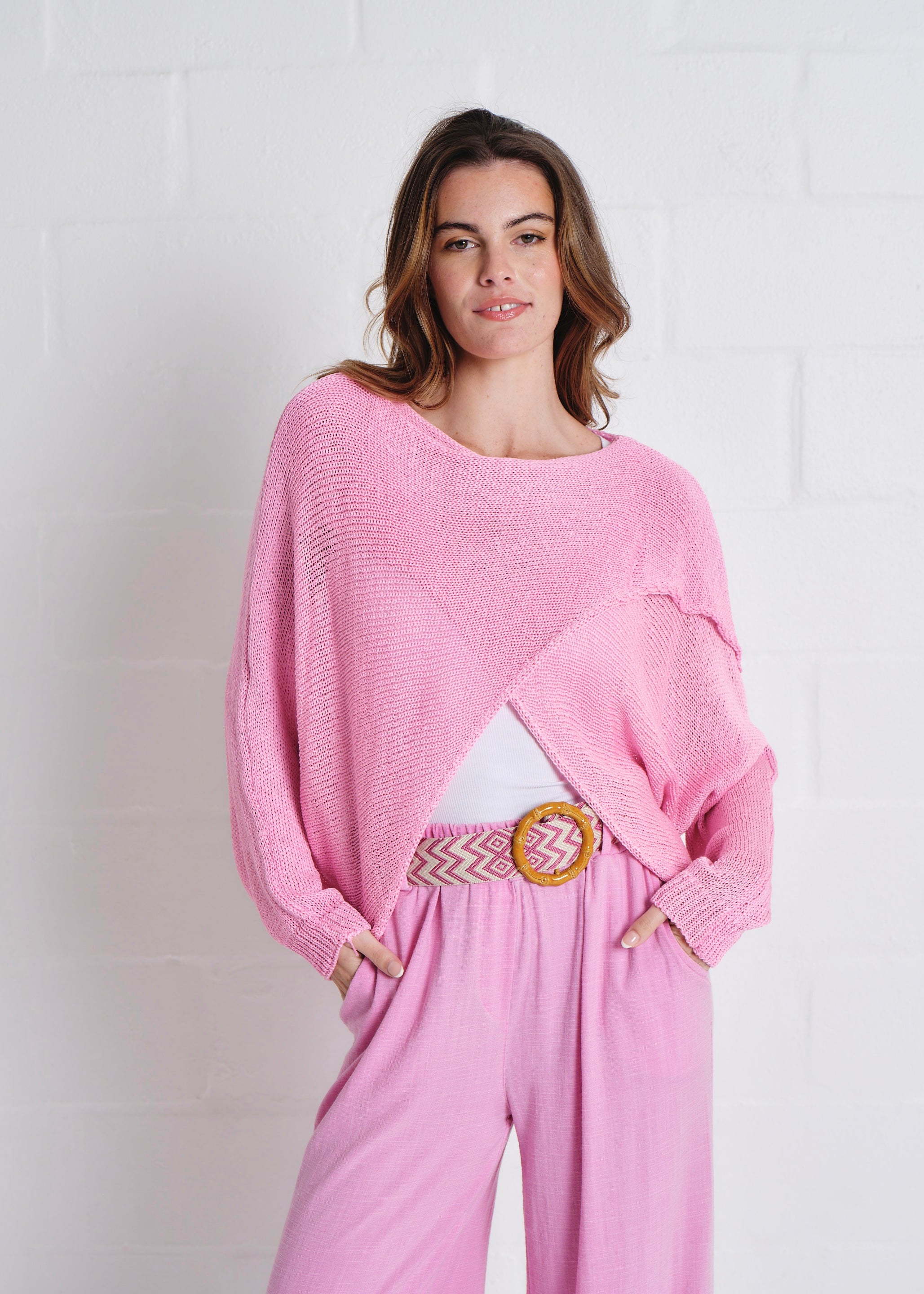 Chaillot Crossover Knit In Pink