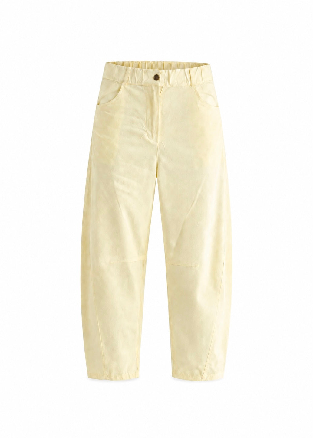 Italian Barrel Joggers In Yellow