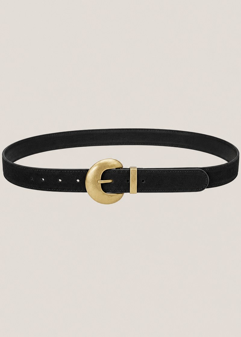 Genuine Leather Belt In Black