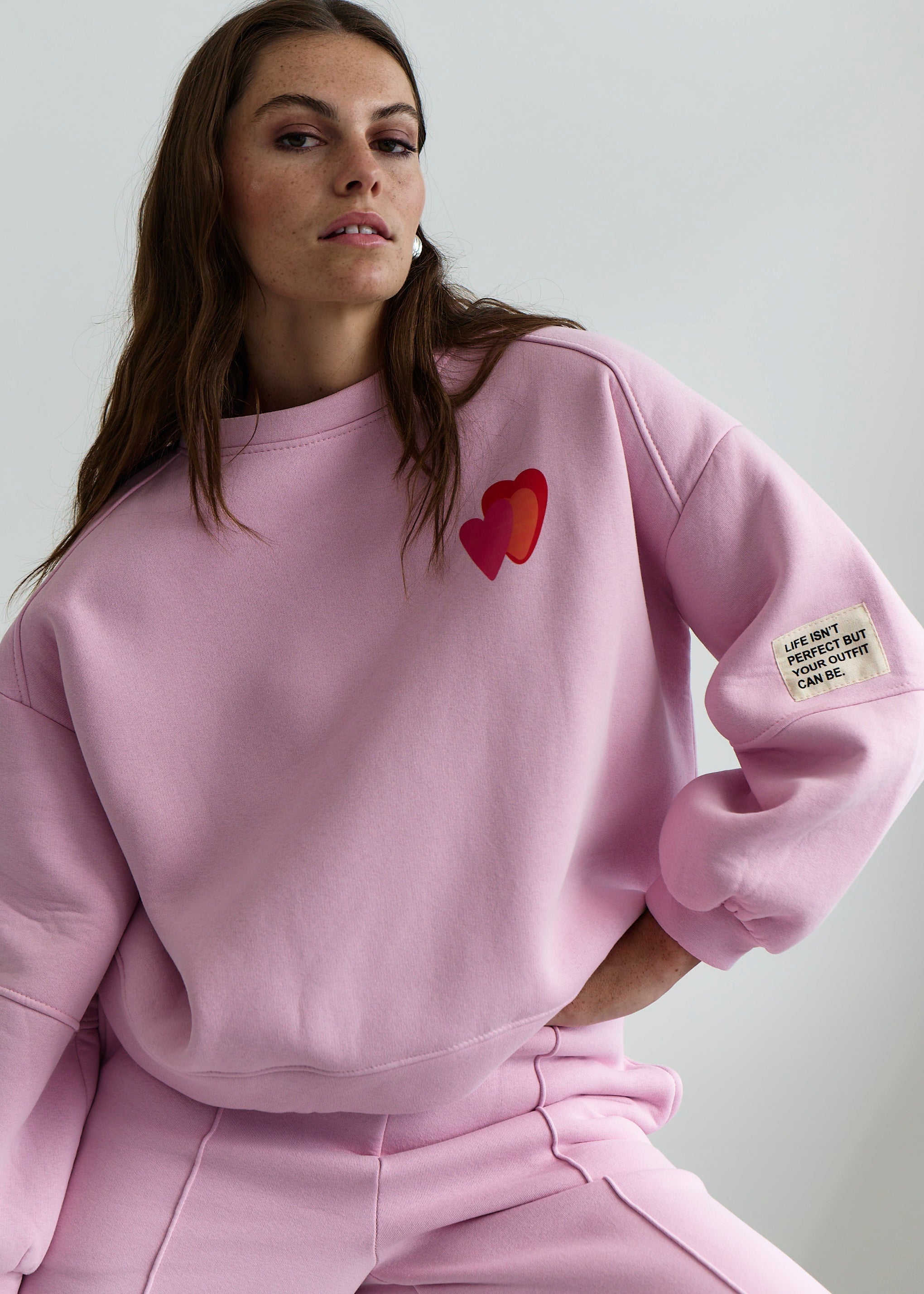 Positive Vibes Only Italian Sweater in Pink