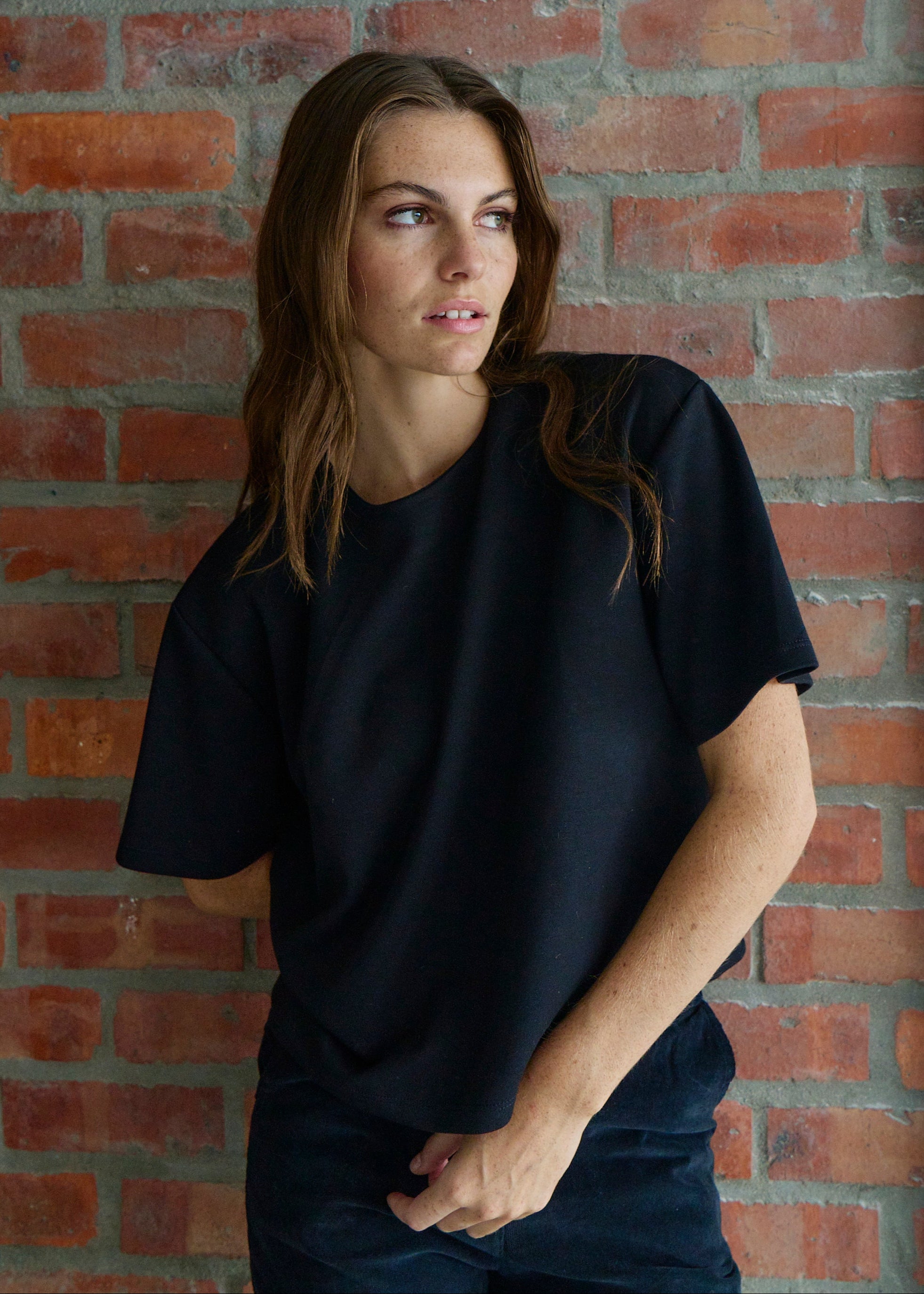 Italian Butter Soft Tee in Black