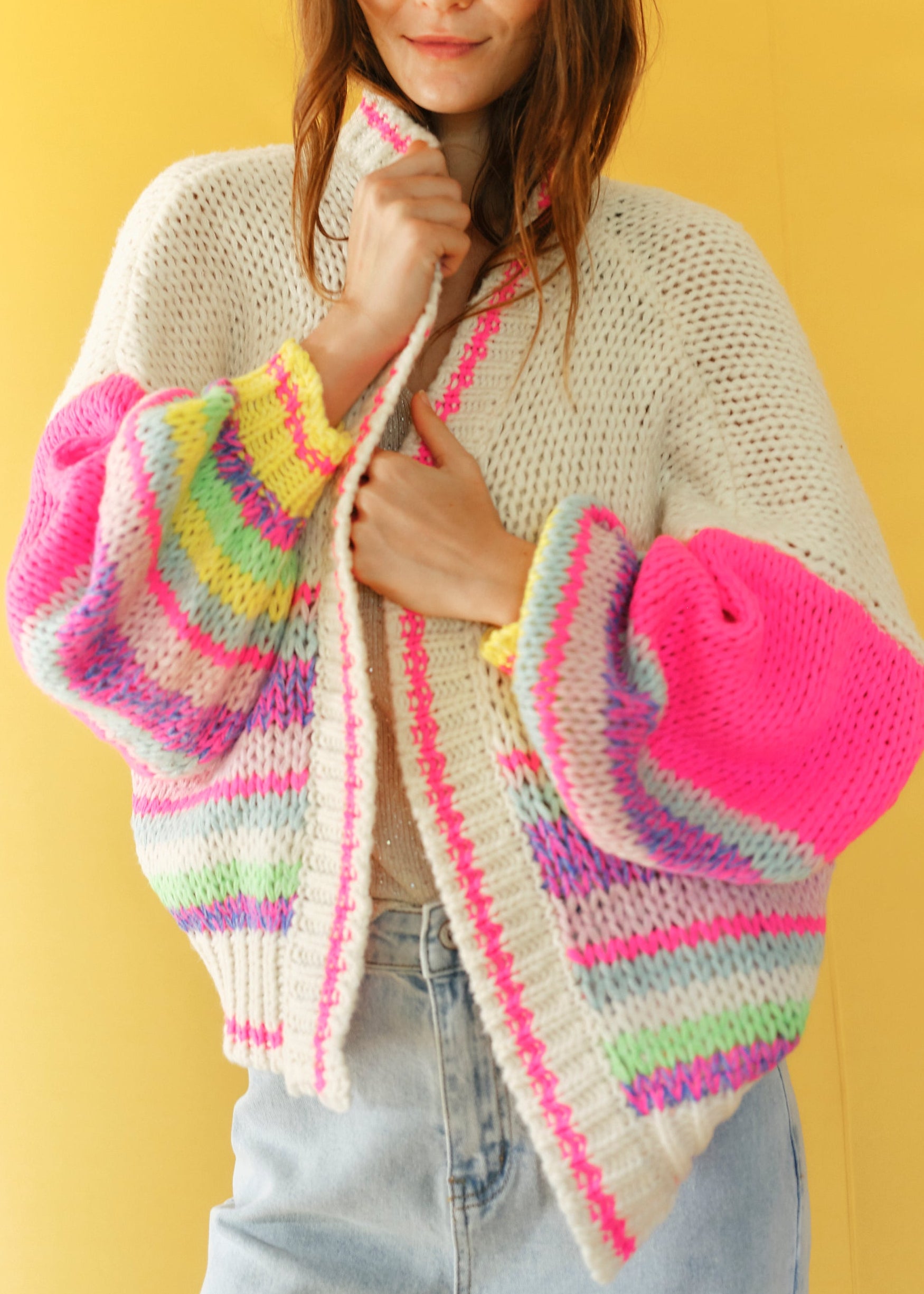 Rainbow Oversized Cardigan