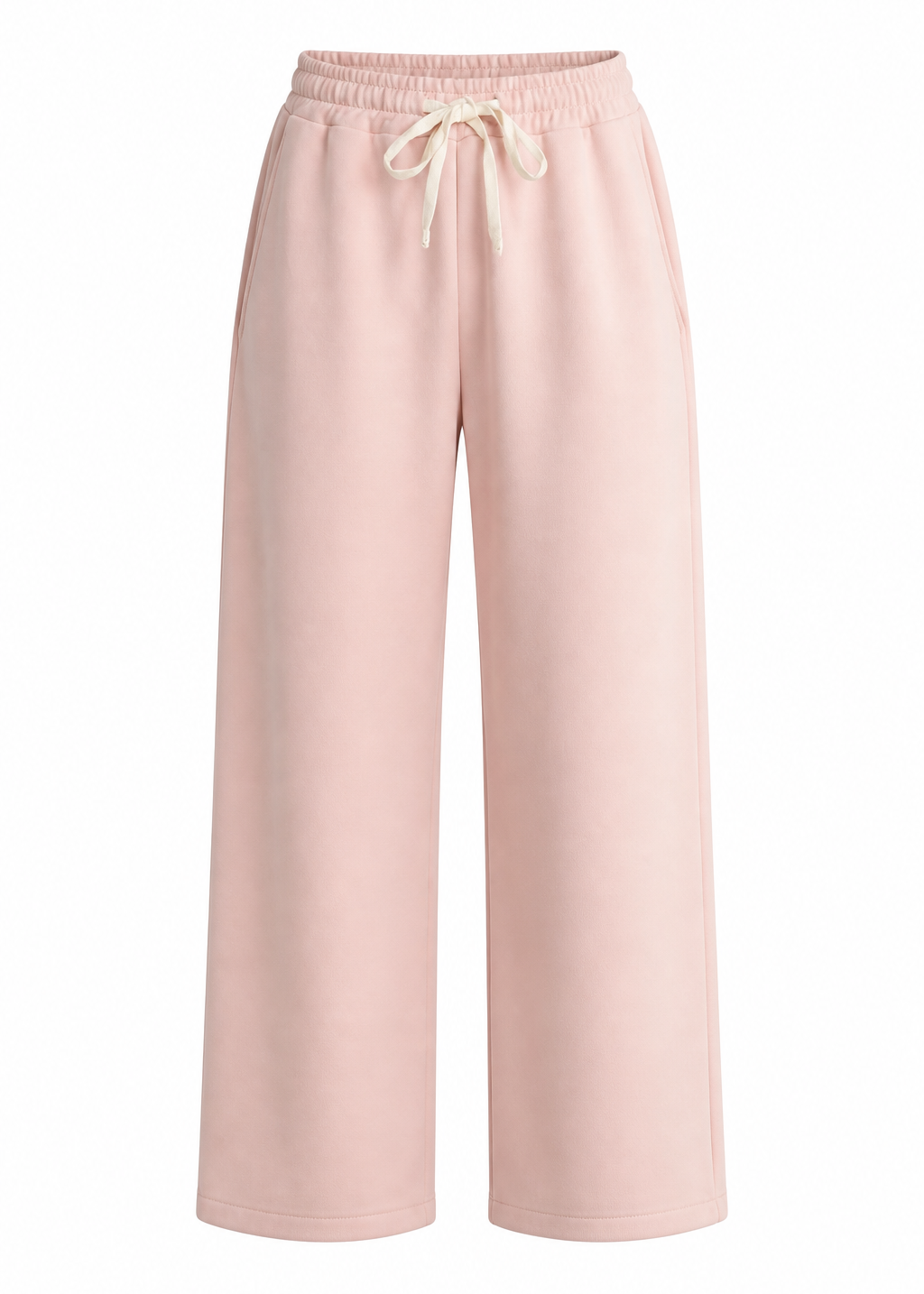 Hygge Italian Barrel Track Pants In Blush Pink