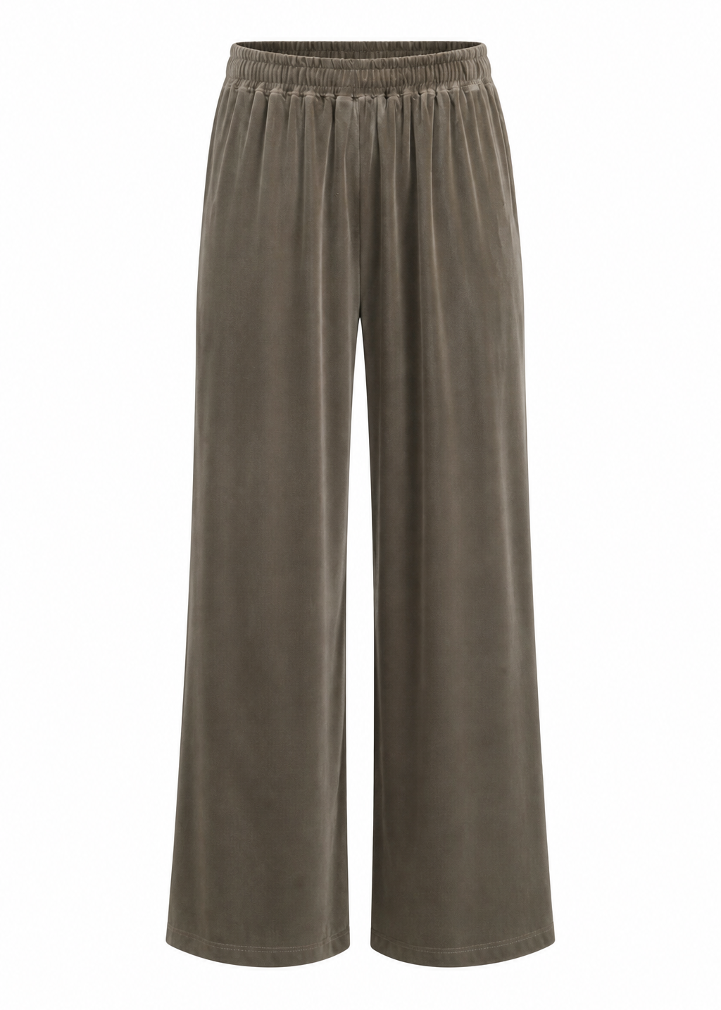 Beurre Butter Feel Palazzo Pants In Dark Khaki