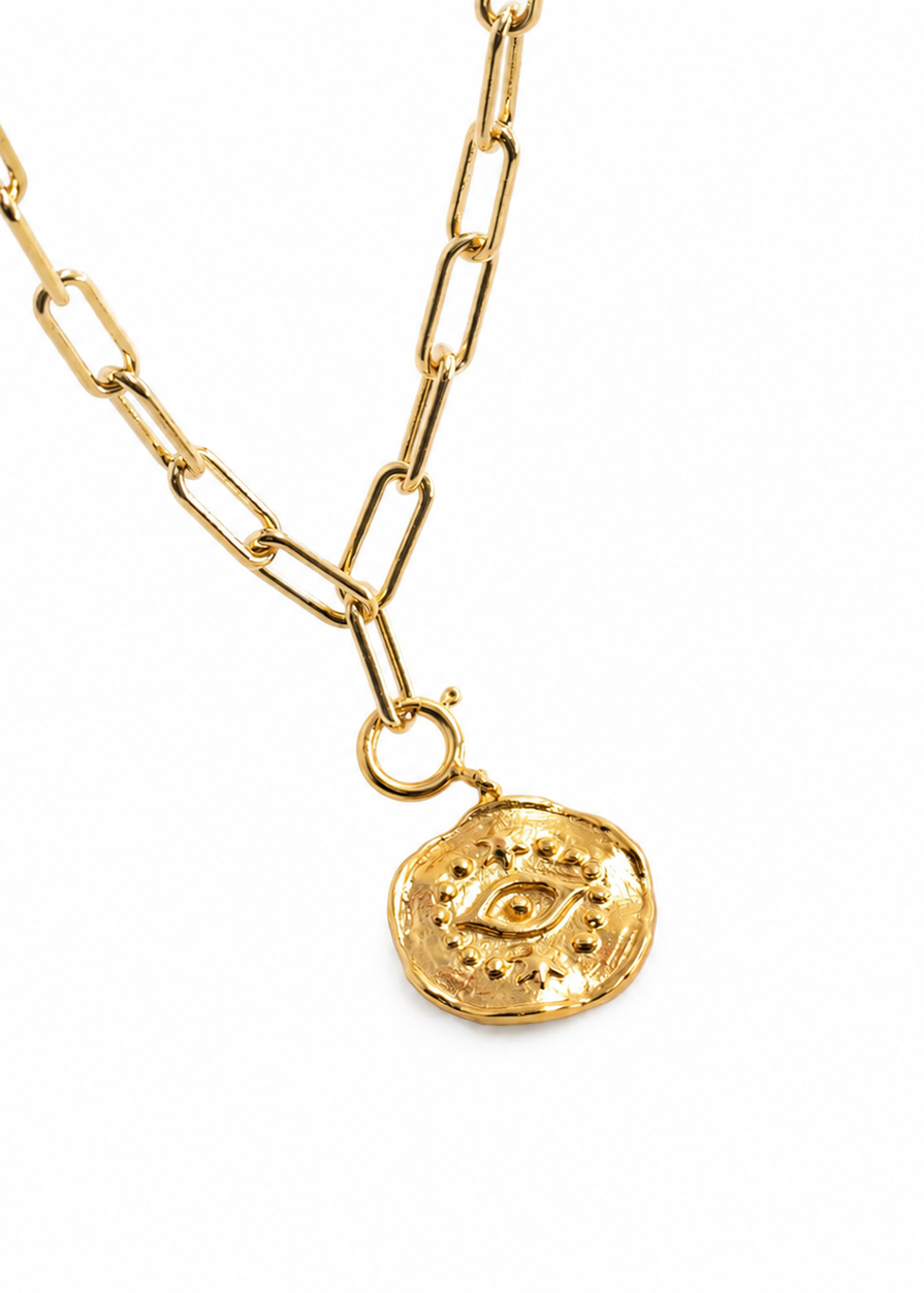 Evil Eye Charm Italian Necklace