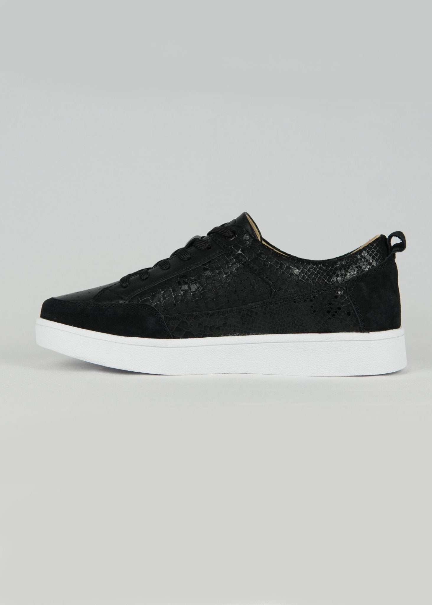 Kylie Snake Print Sneaker In Black - Tribute StoreJulz