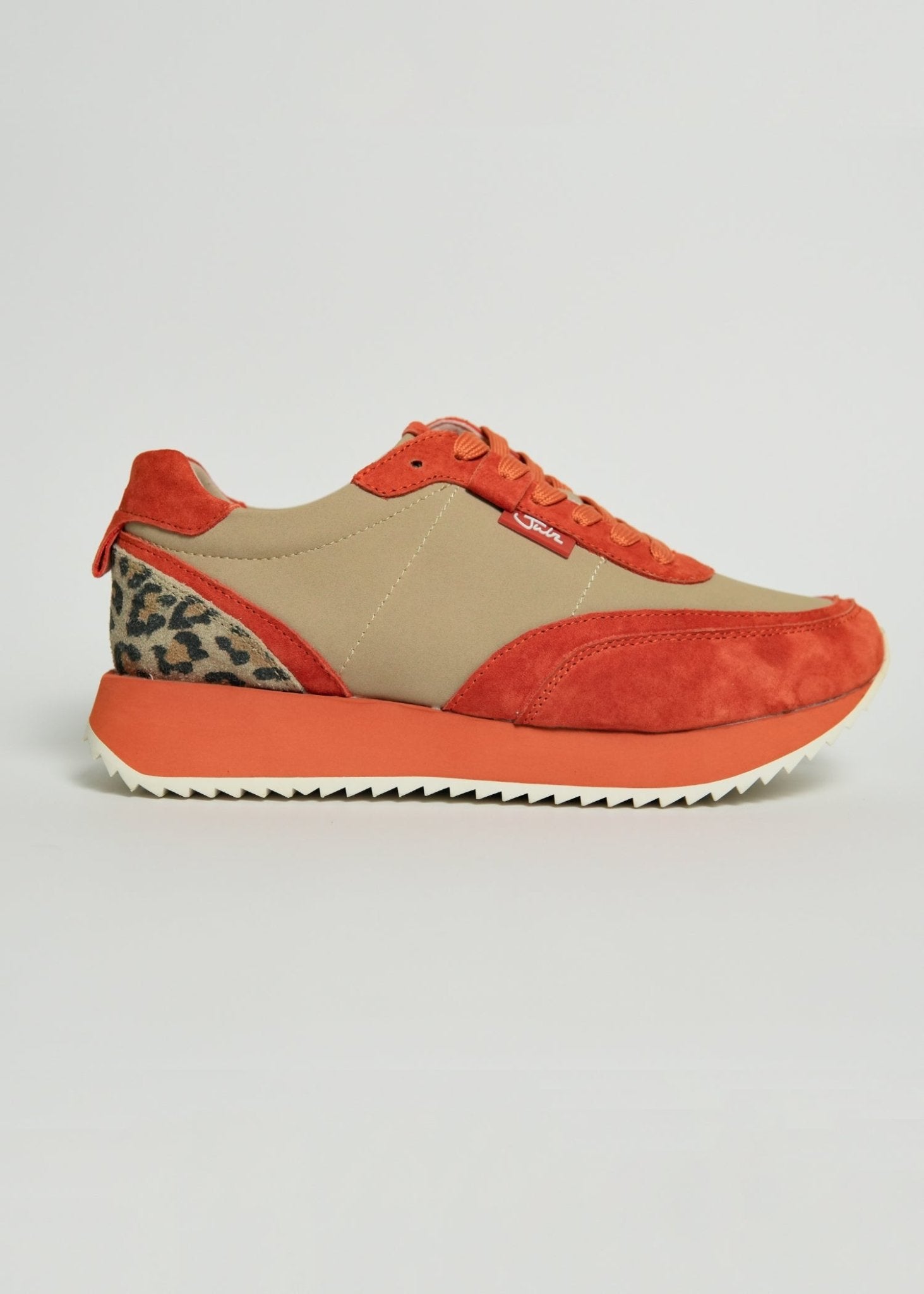 Miles Orange And Brown Wedge SneakerSHOES - Tribute Store