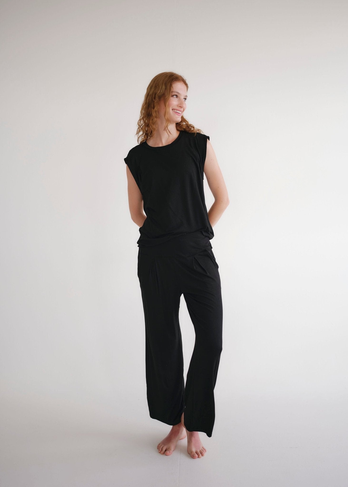 View our Alana Wide Leg Pants In Black - by Tribute Store