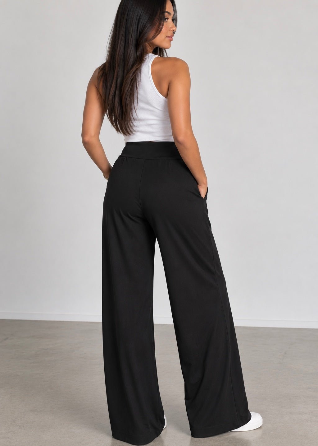 View our Alana Wide Leg Pants In Black - by Tribute Store
