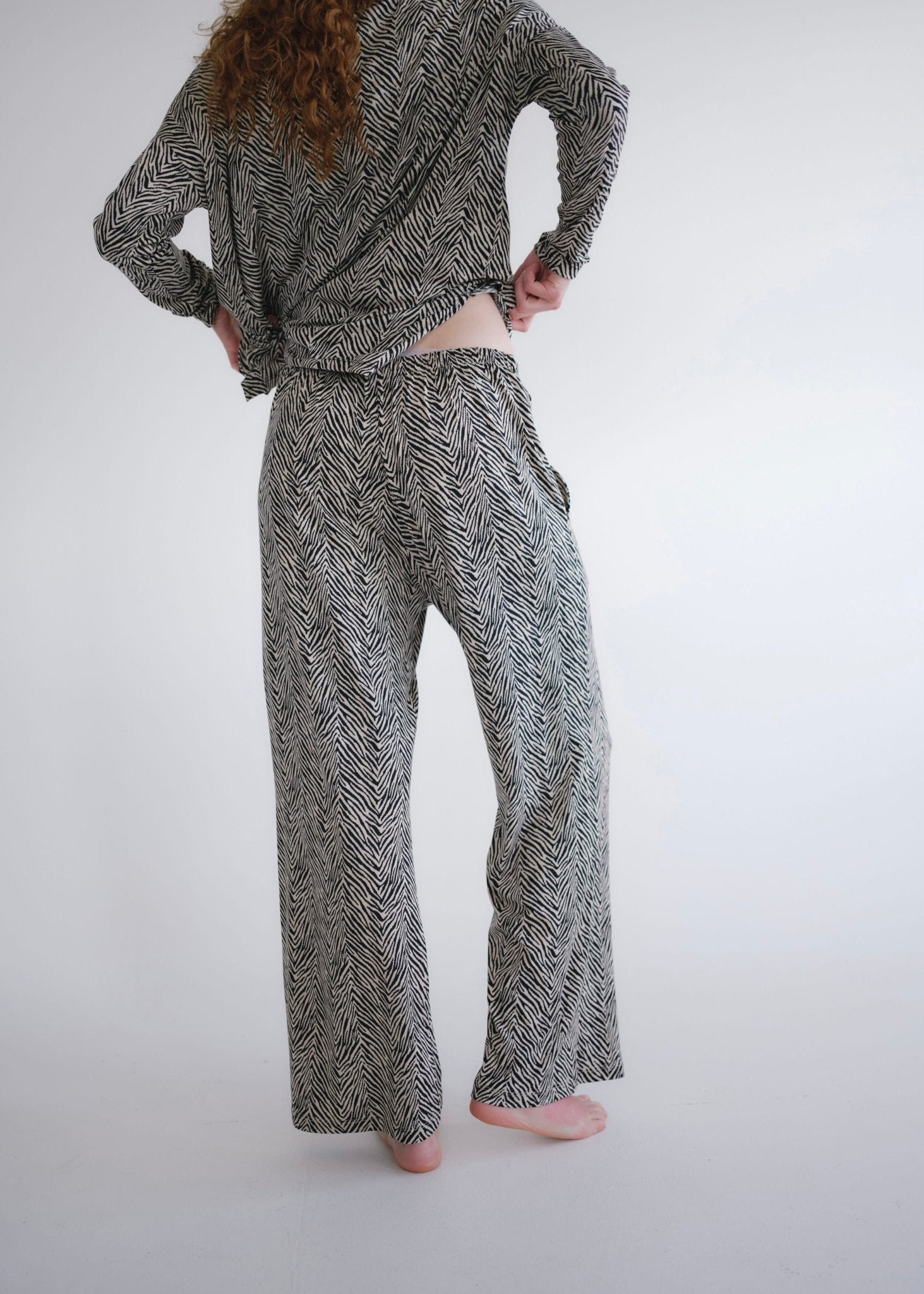 View our Alana Wide Leg Pants In Safari Sketch Print - by Tribute Store
