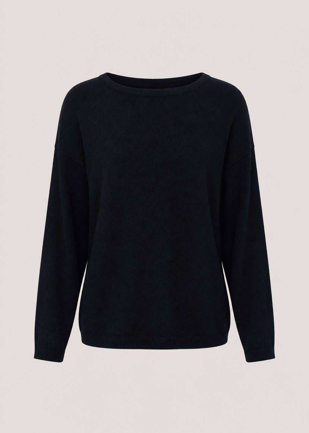 View our Aliso Fine Gauge Boxy Knit In Navy - by Tribute Store