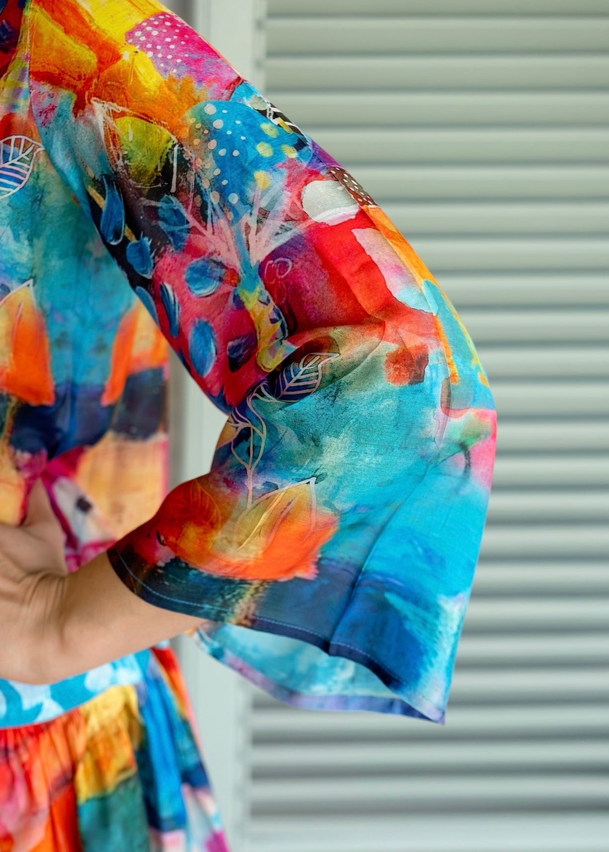 View our Amalfi Dress With Floral Print In Multicolour - by Tribute Store