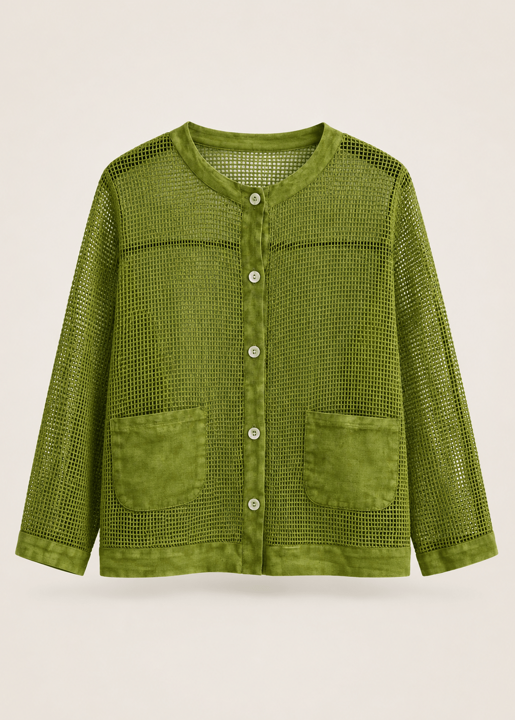 View our Antibes Crochet Cardigan In Bright Green - by Tribute Store