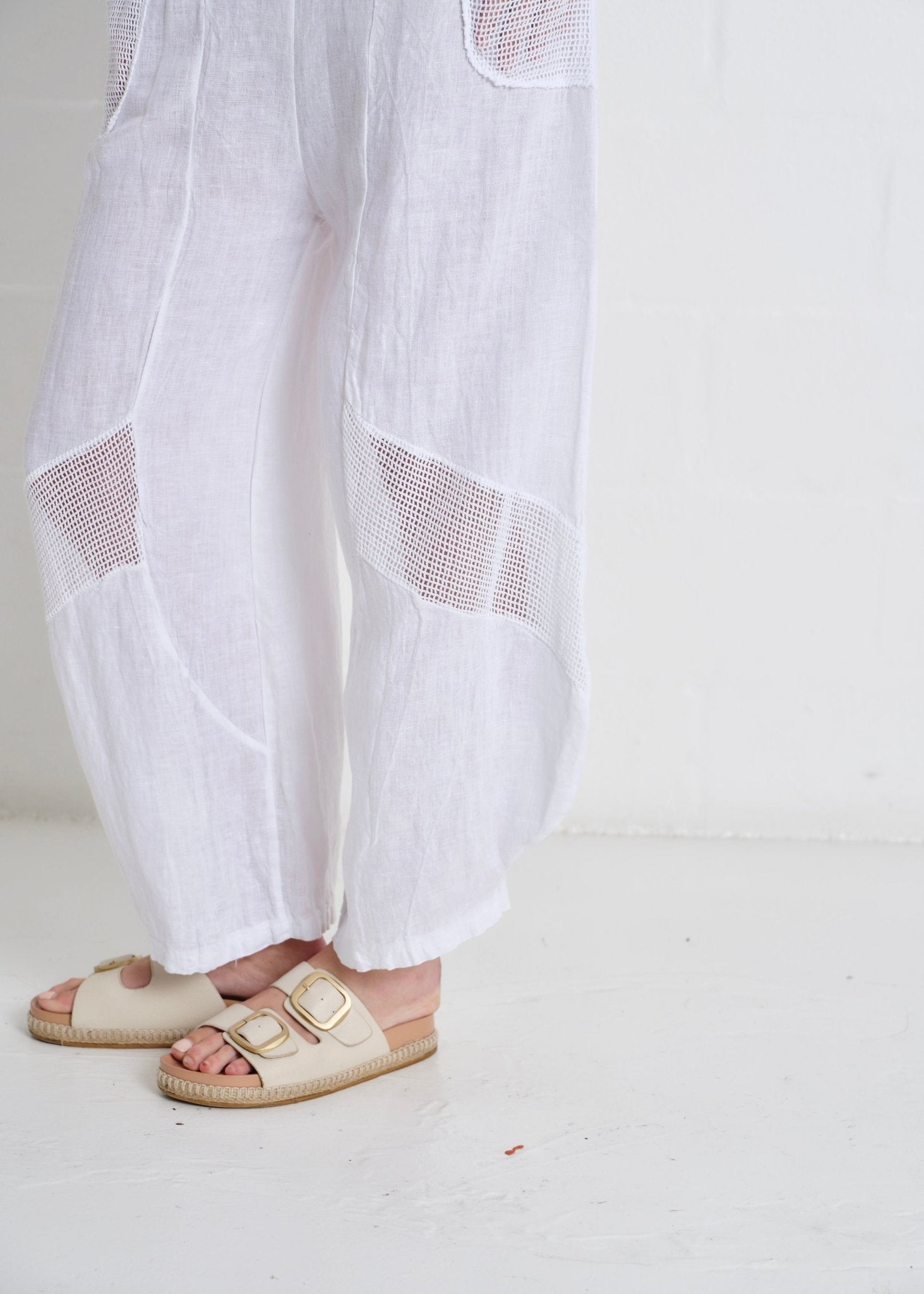 View our Antibes Crochet Pants In White - by Tribute Store