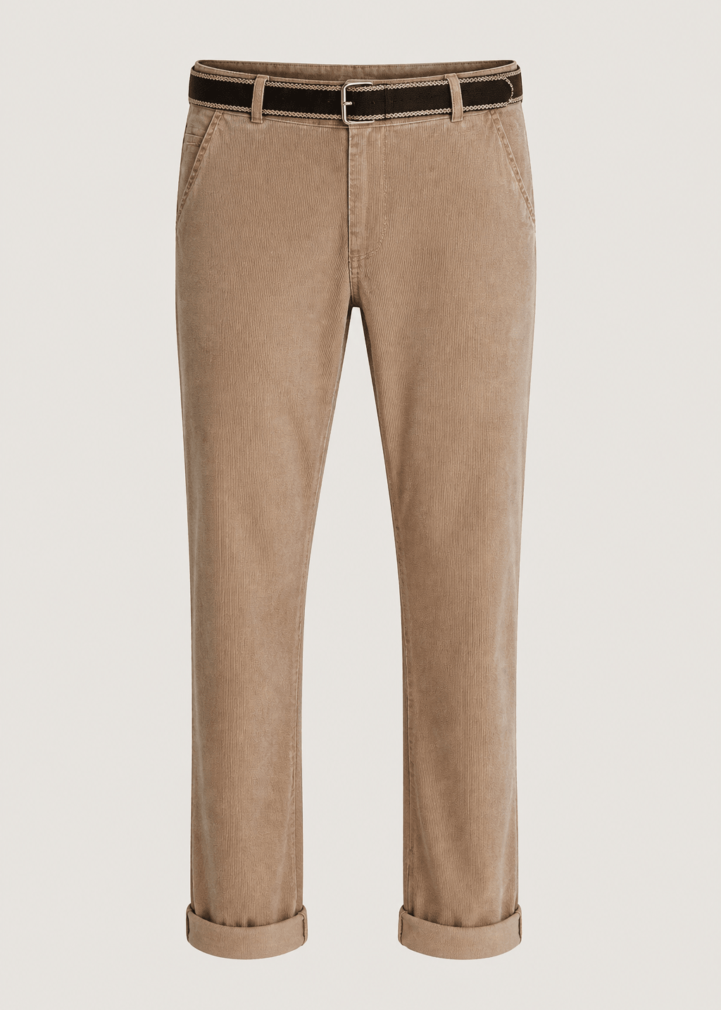 View our Barrel Joggers With Belt In Rust - by Tribute Store