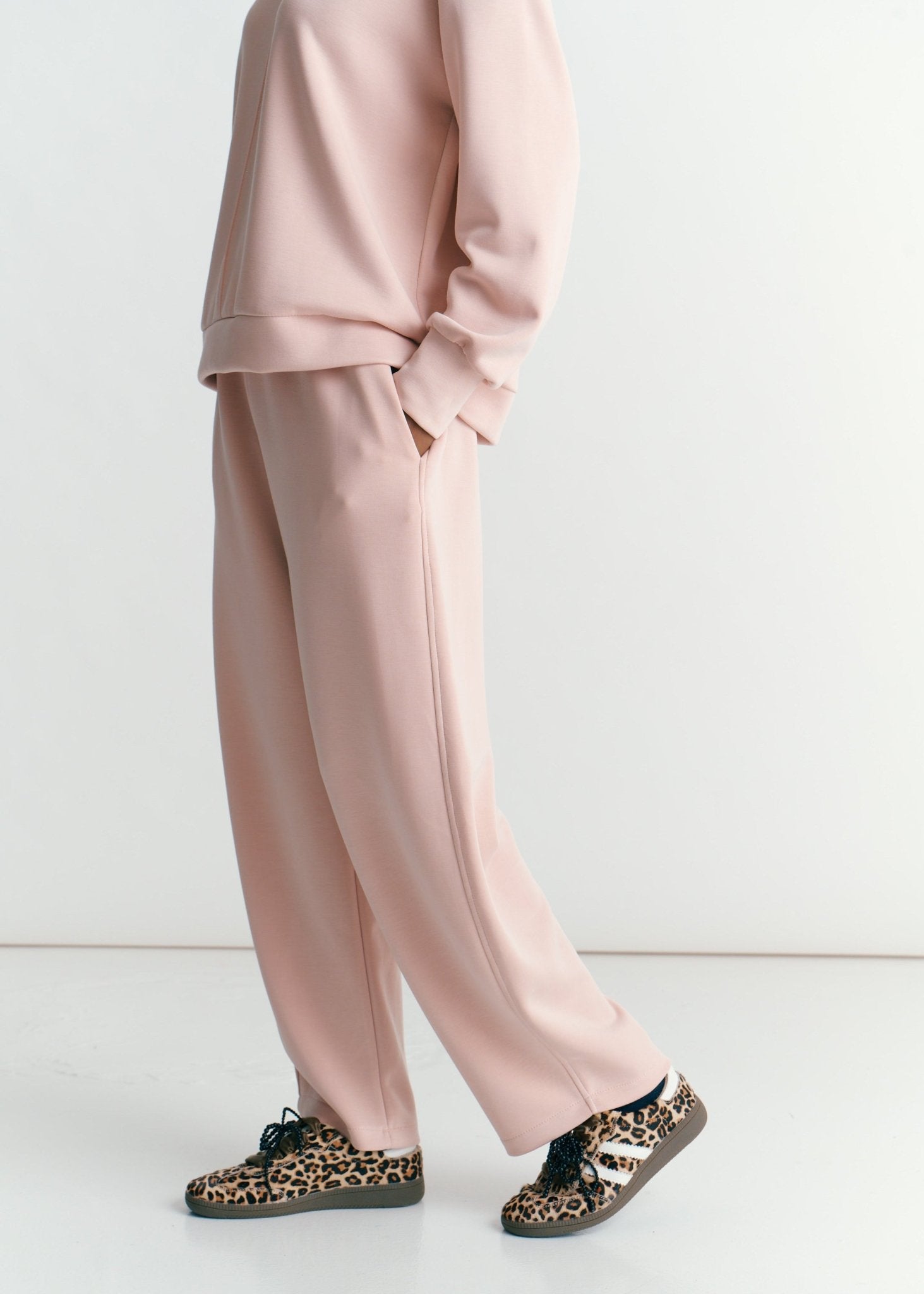 View our Barrel Track Pants In Blush Pink - by Tribute Store