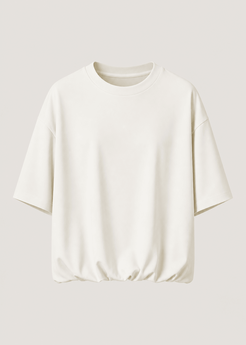 View our Beurre Butter Feel Bubble Tee In Off White - by Tribute Store