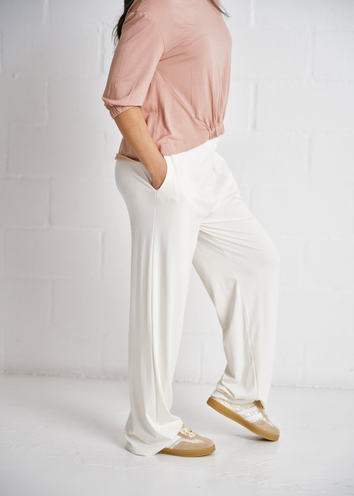 View our Beurre Relaxed Pants In Cream - by Tribute Store