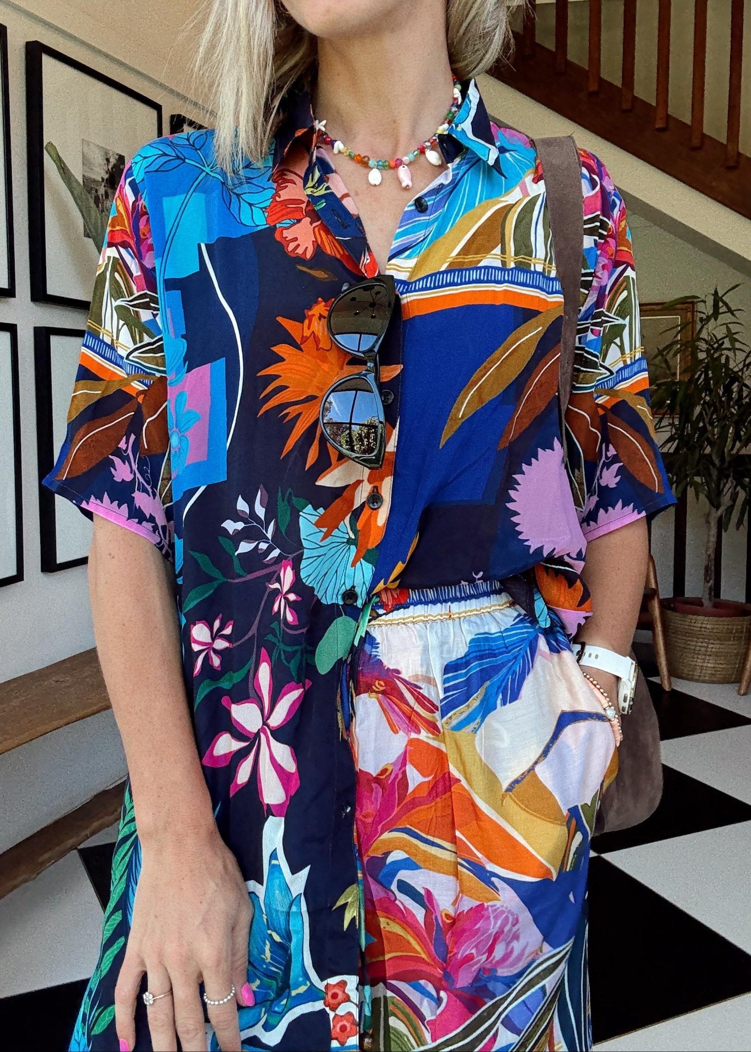 View our Blouse In Multicolour With Floral Print - by Tribute Store