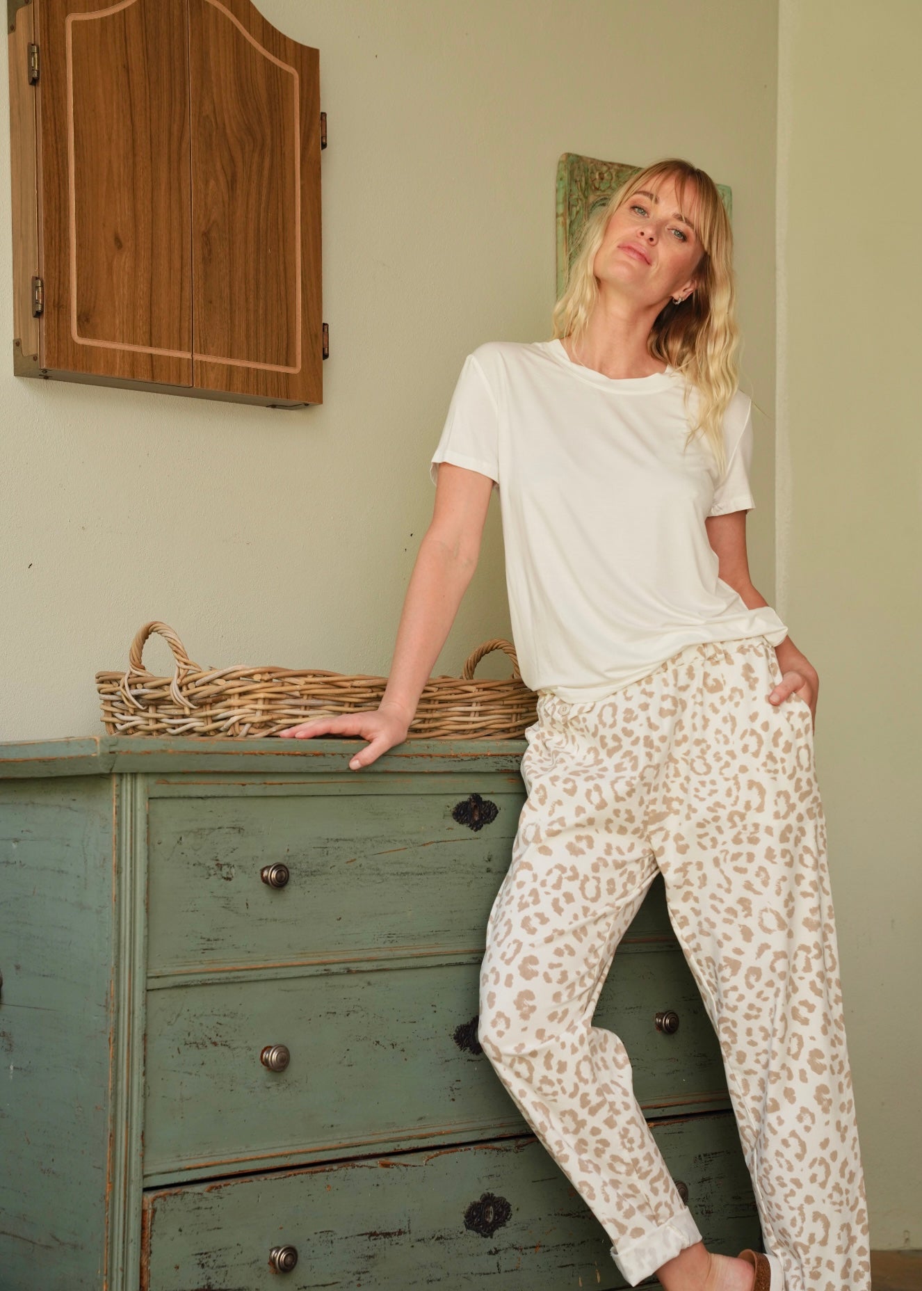 View our Butter Soft Summer Crew Neck Tee In White - by Tribute Store