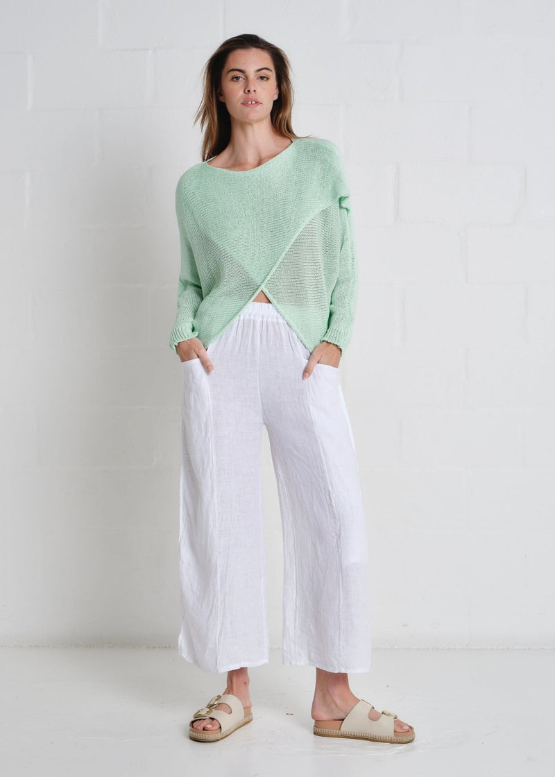 View our Chaillot Crossover Knit In Mint - by Tribute Store