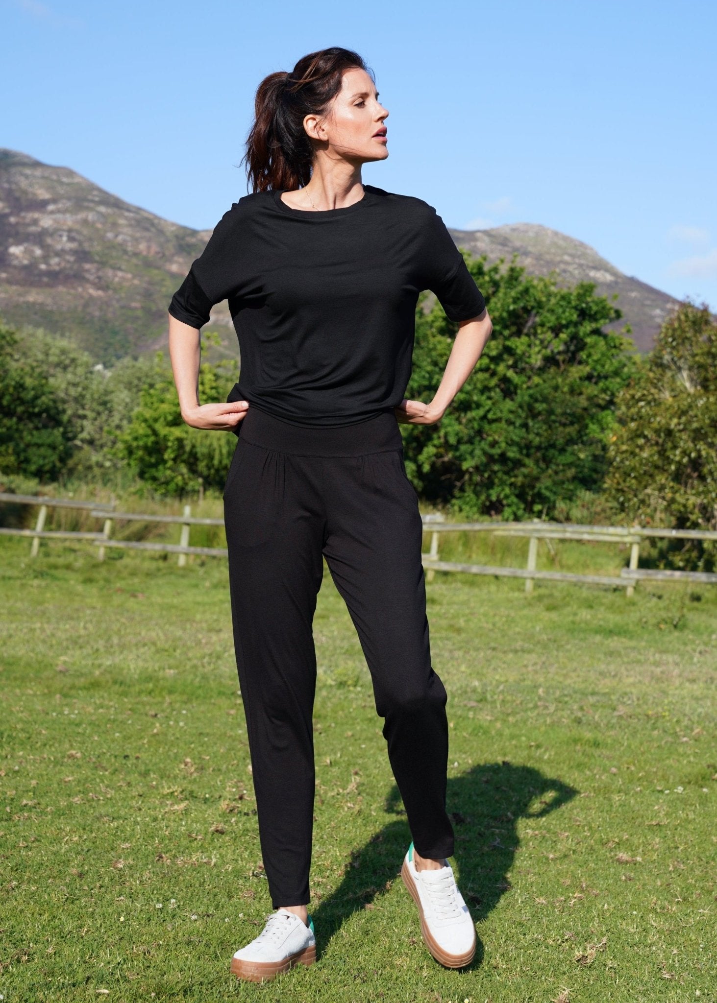 View our Classic Front Pleat Lounge Pants in Black - by Tribute Store