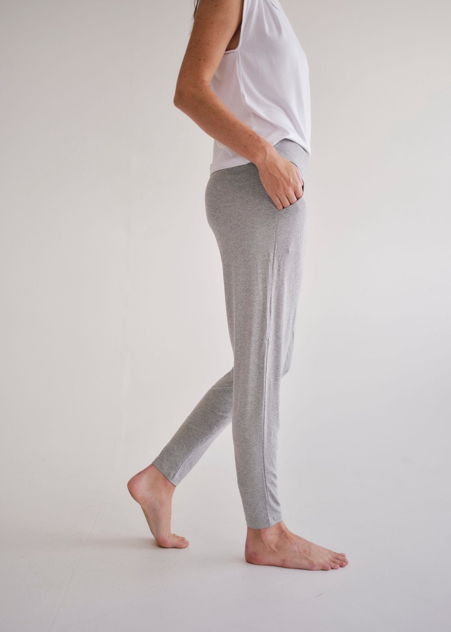 View our Classic Front Pleat Lounge Pants in Grey - by Tribute Store