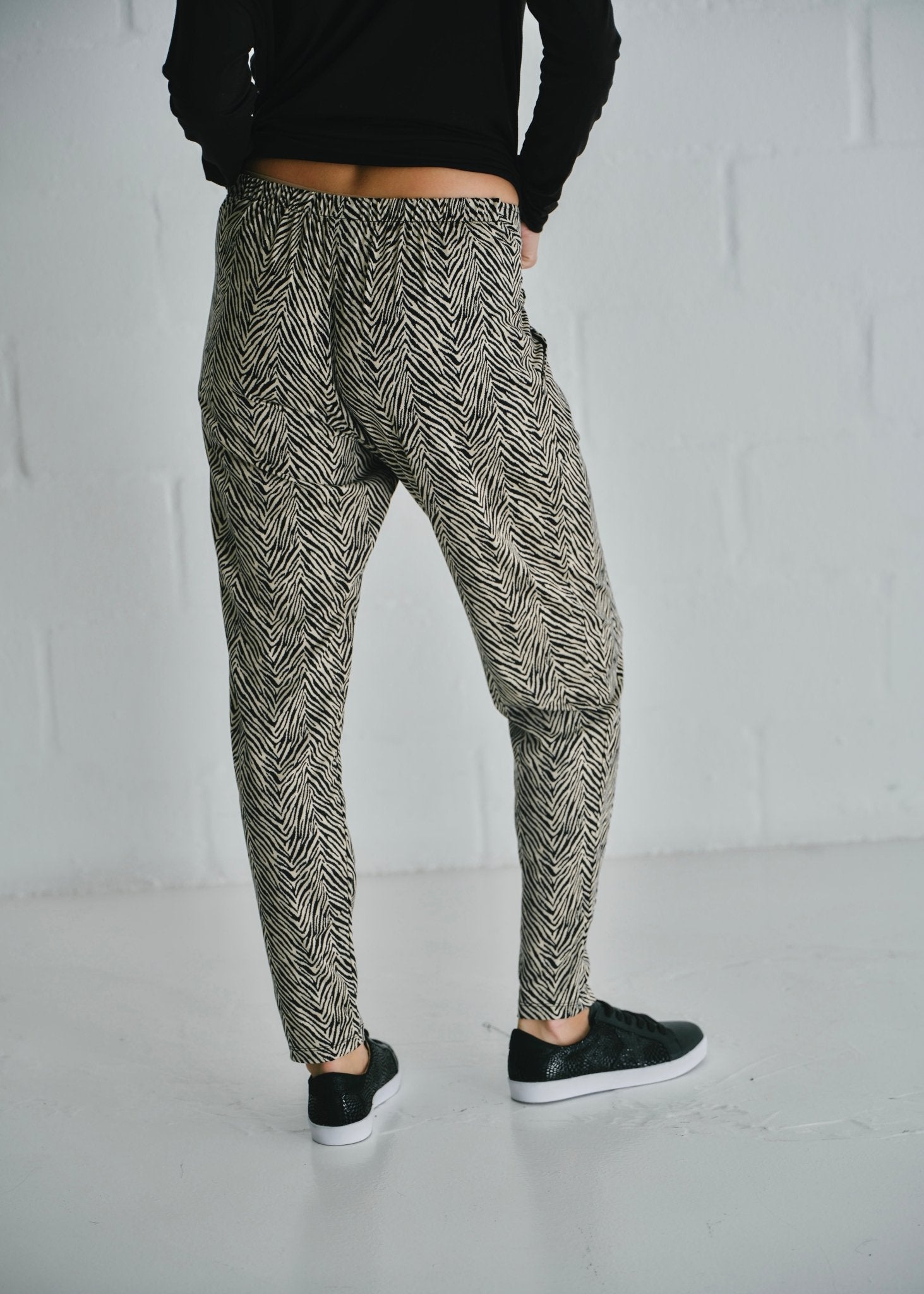 View our Classic Front Pleat Lounge Pants in Safari Sketch Print - by Tribute Store