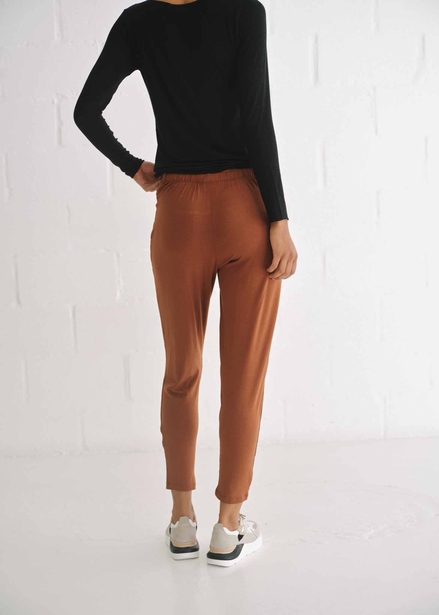 View our Classic Front Pleat Lounge Pants in Tobacco - by Tribute Store