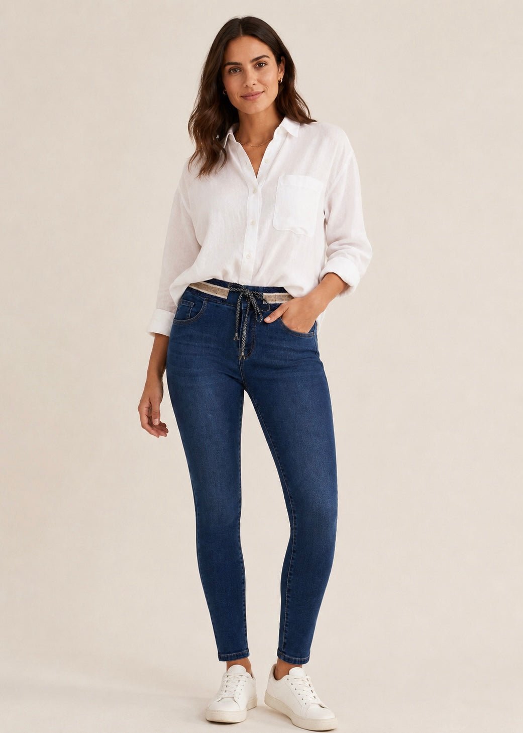 View our Contrast Trim Jogger Pants Blue - by Tribute Store