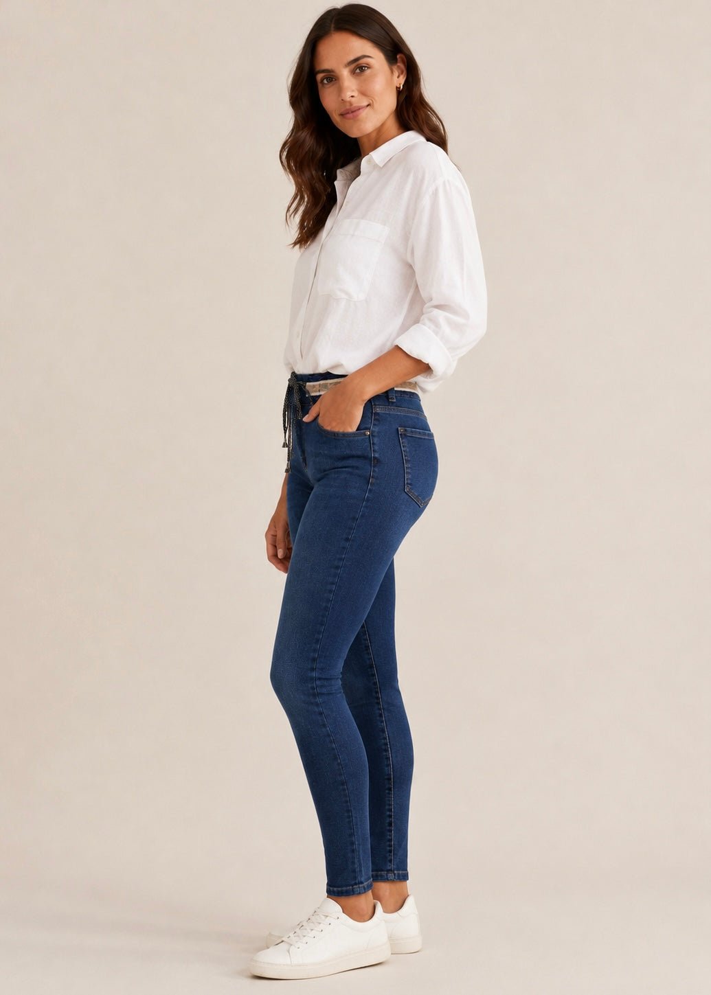 View our Contrast Trim Jogger Pants Blue - by Tribute Store