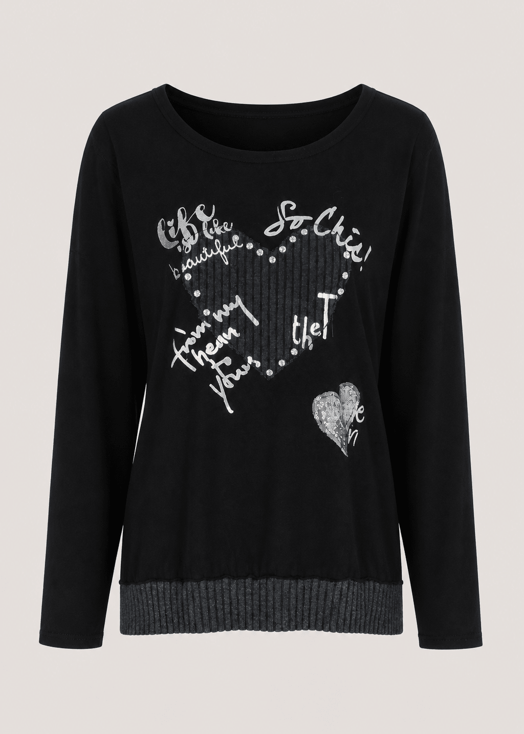 View our Corazon Italian Cotton Jumper In Black - by Tribute Store