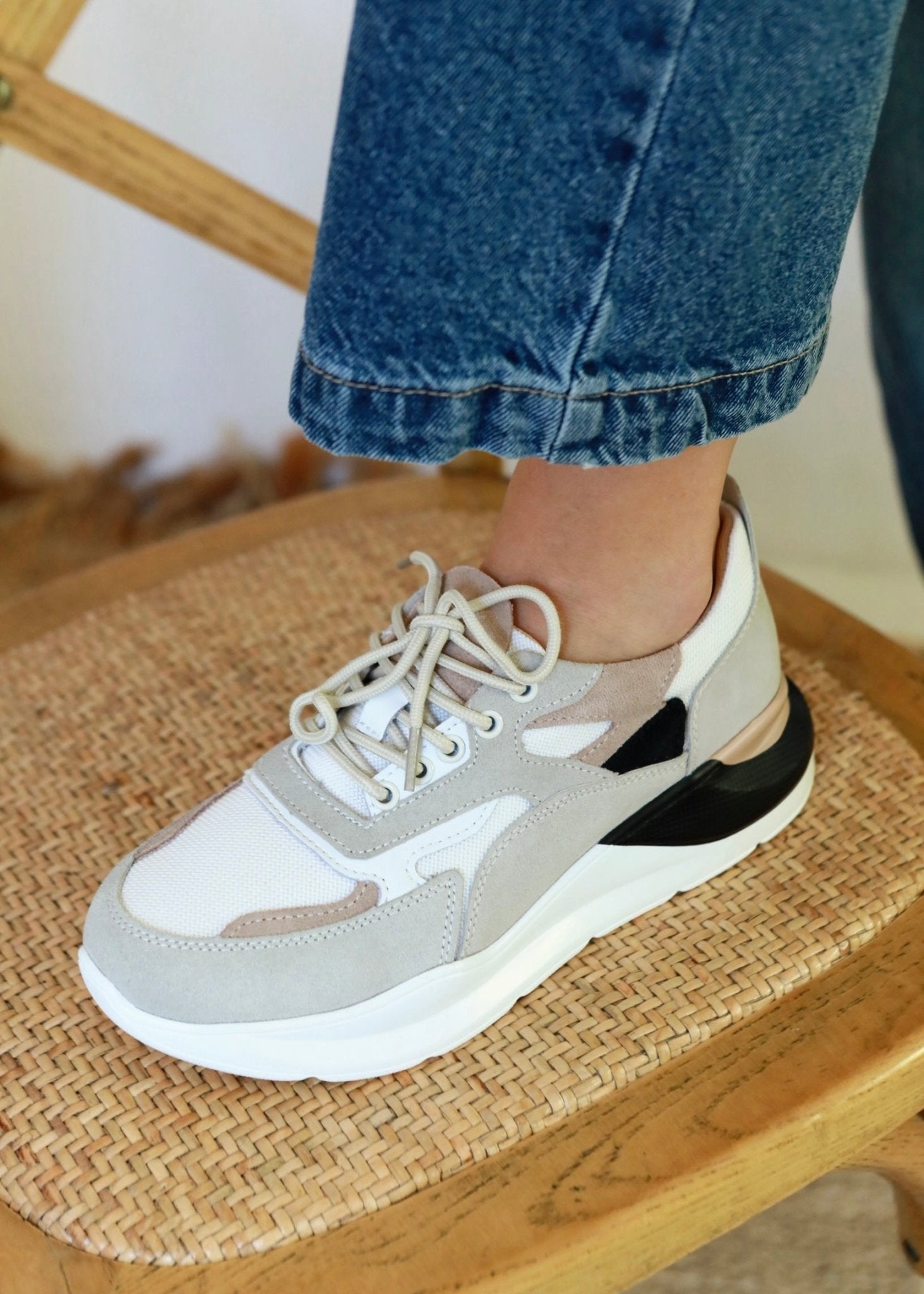 View our Dara Multi Print Sneaker In Beige - by Tribute Store