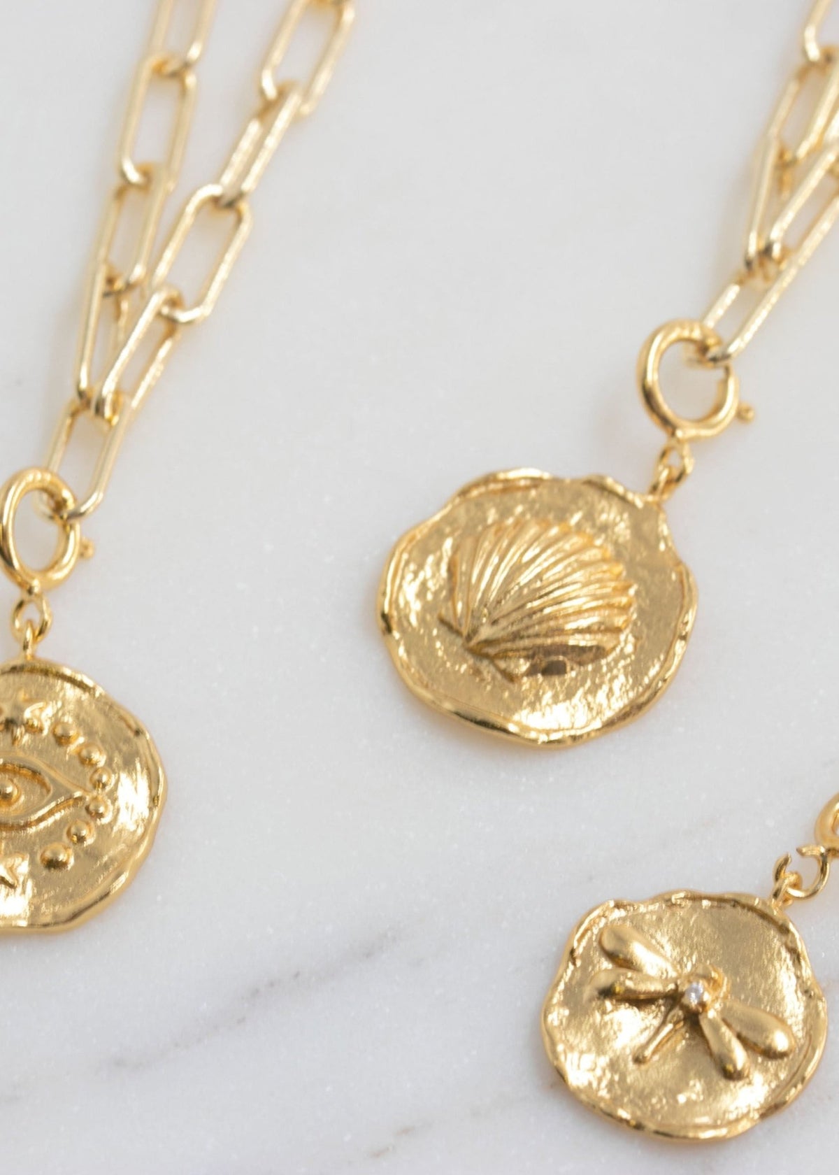View our Evil Eye Charm Italian Necklace - by Tribute Store