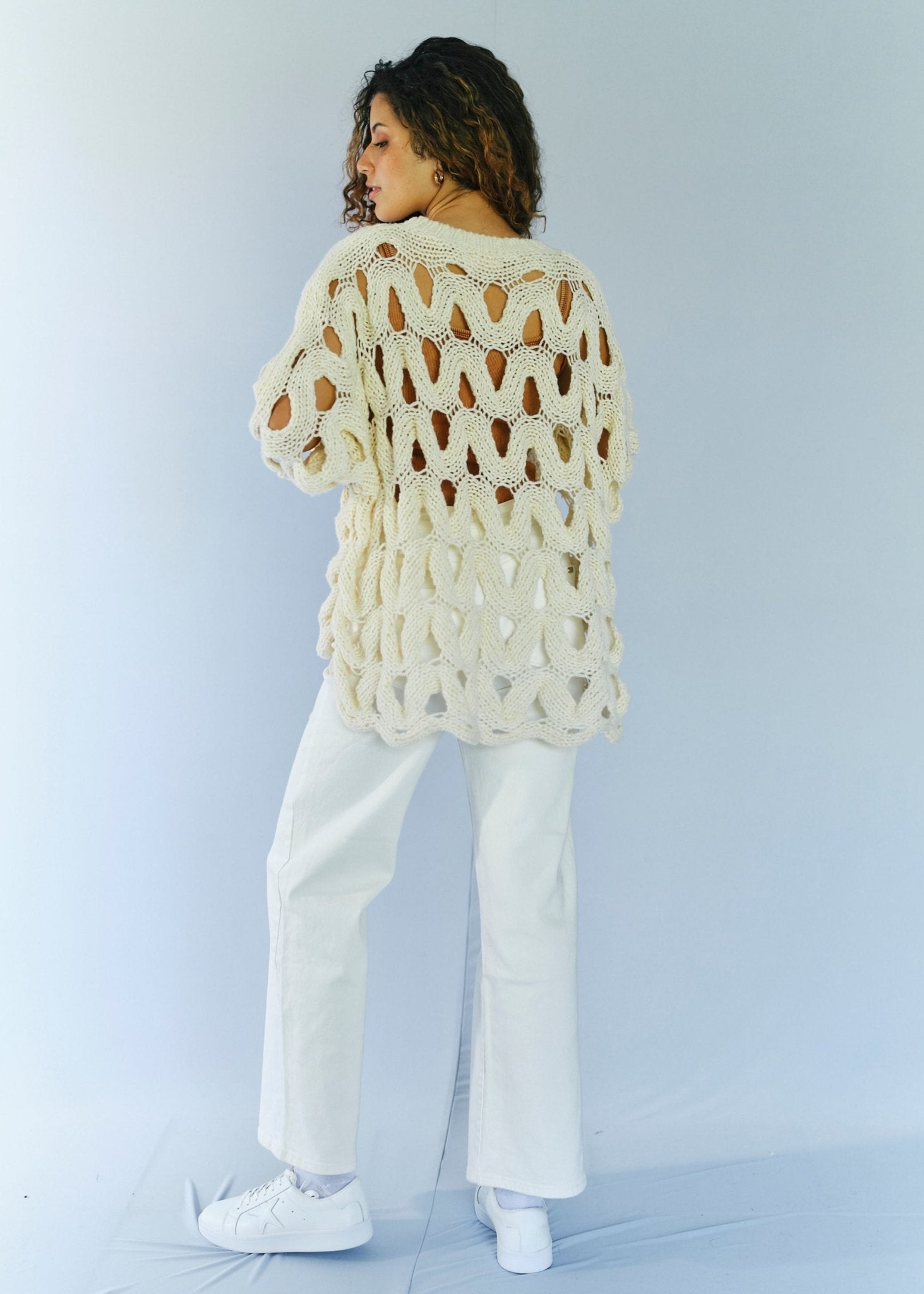View our Fuji Viscose Jumper in Cream - by Tribute Store
